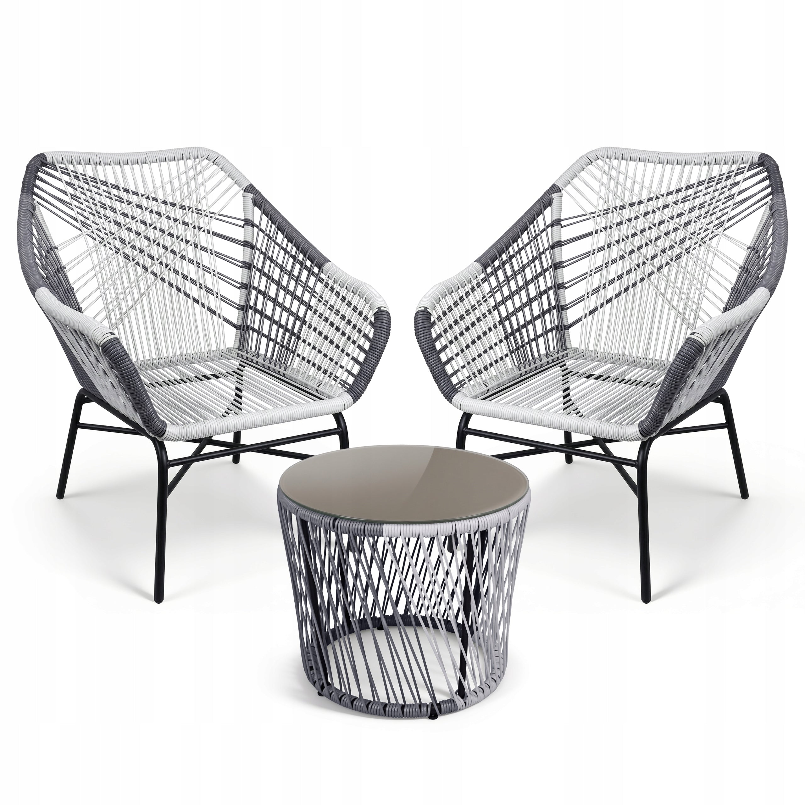 GARDEN FURNITURE SET 2 ARMCHAIRS + TABLE Manufacturer DOMAREX