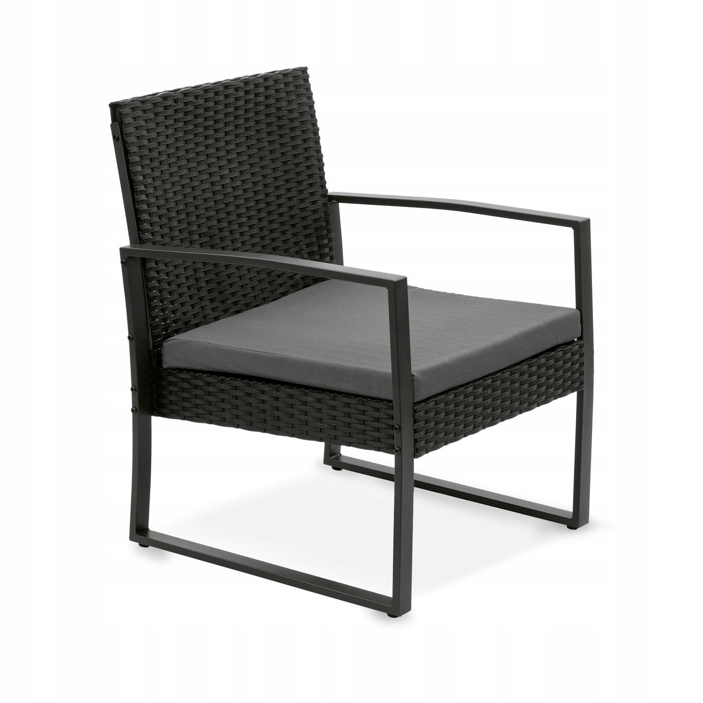 GARDEN FURNITURE SET 2x ARMCHAIRS Chairs Glass TABLE Tadar Madeira Set contents armchair end table