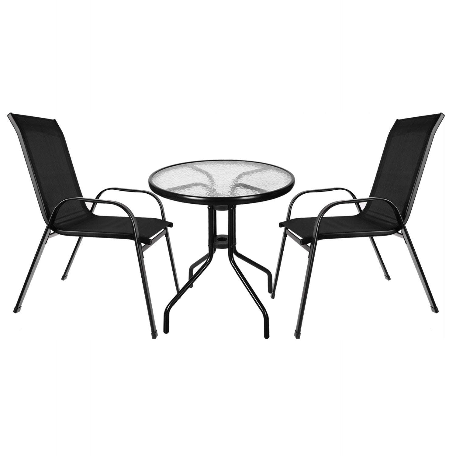 GARDEN FURNITURE SET 2x GARDEN CHAIR GARDEN TABLE FOR BALCONY GARDEN Set contents chair end table