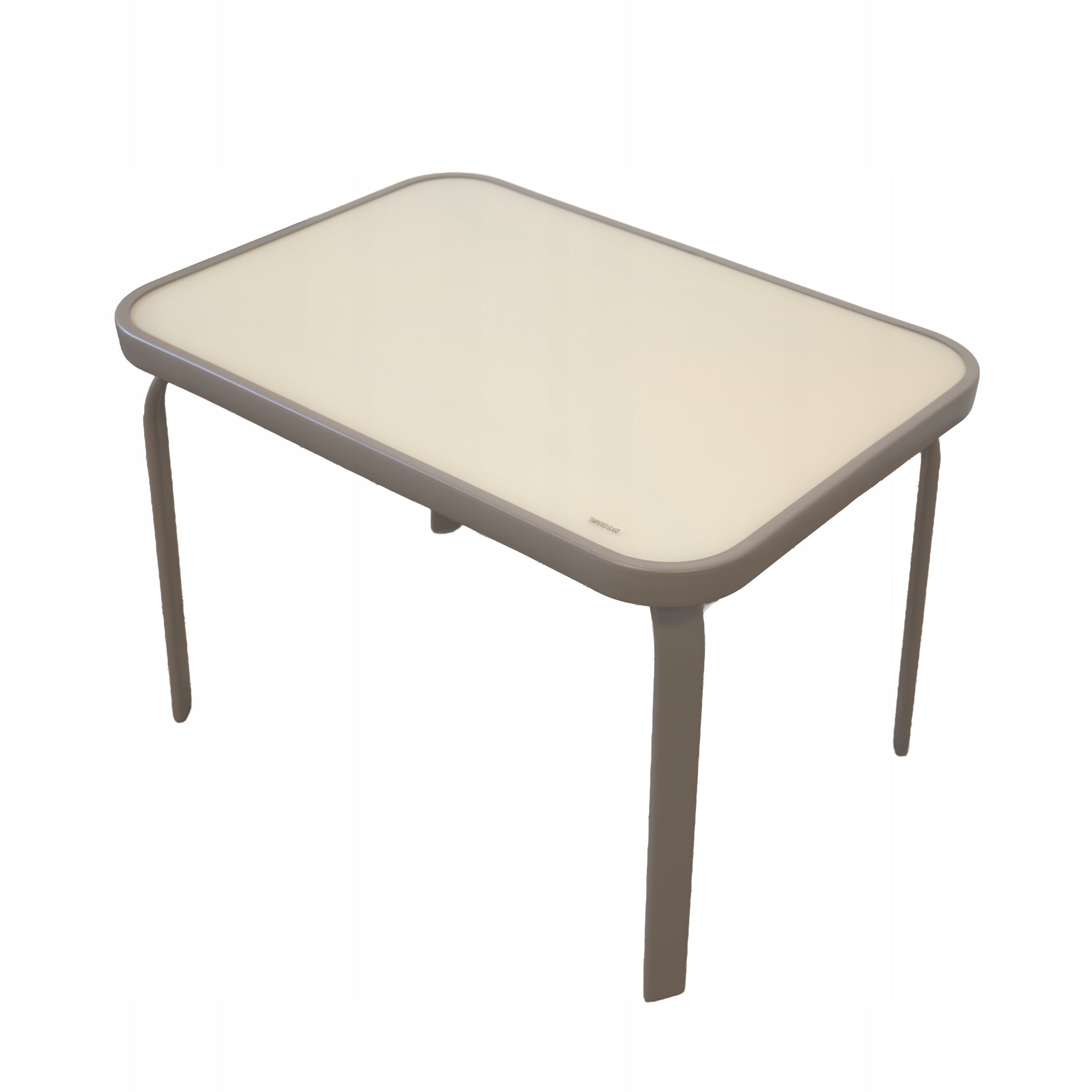 GARDEN FURNITURE SET BALCONY TABLE BENCH 2x CHAIRS MARBELLA WOOD TAUPE Color beige