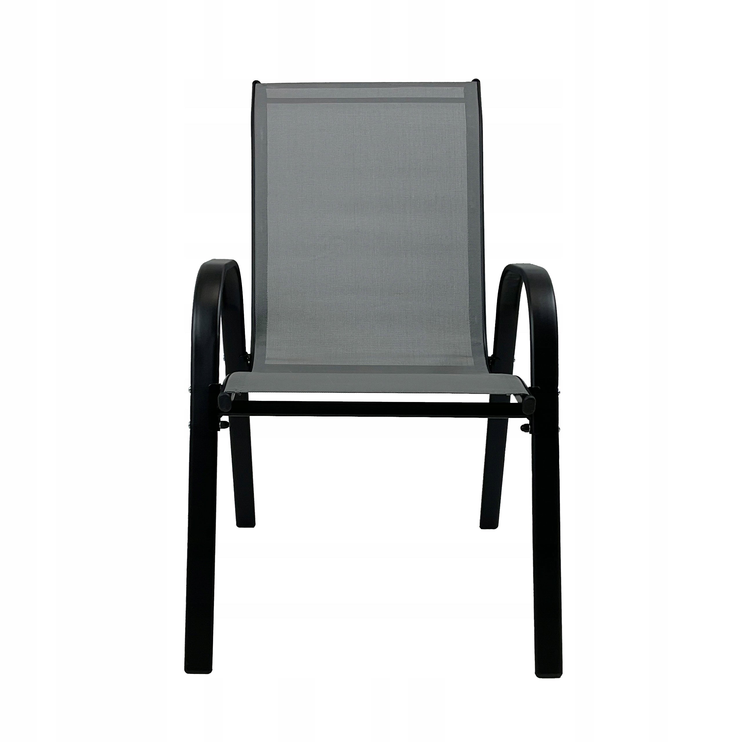 GARDEN FURNITURE SET BALCONY TERRACE TABLE 2x CHAIRS MALAGA GREY Color gray