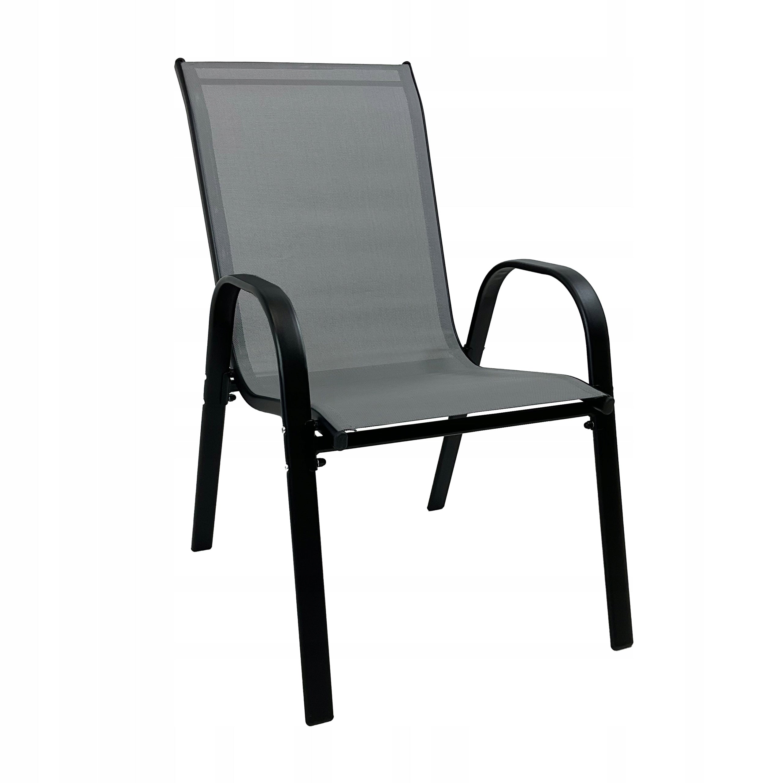 GARDEN FURNITURE SET BALCONY TERRACE TABLE 2x CHAIRS MALAGA GREY Main material metal