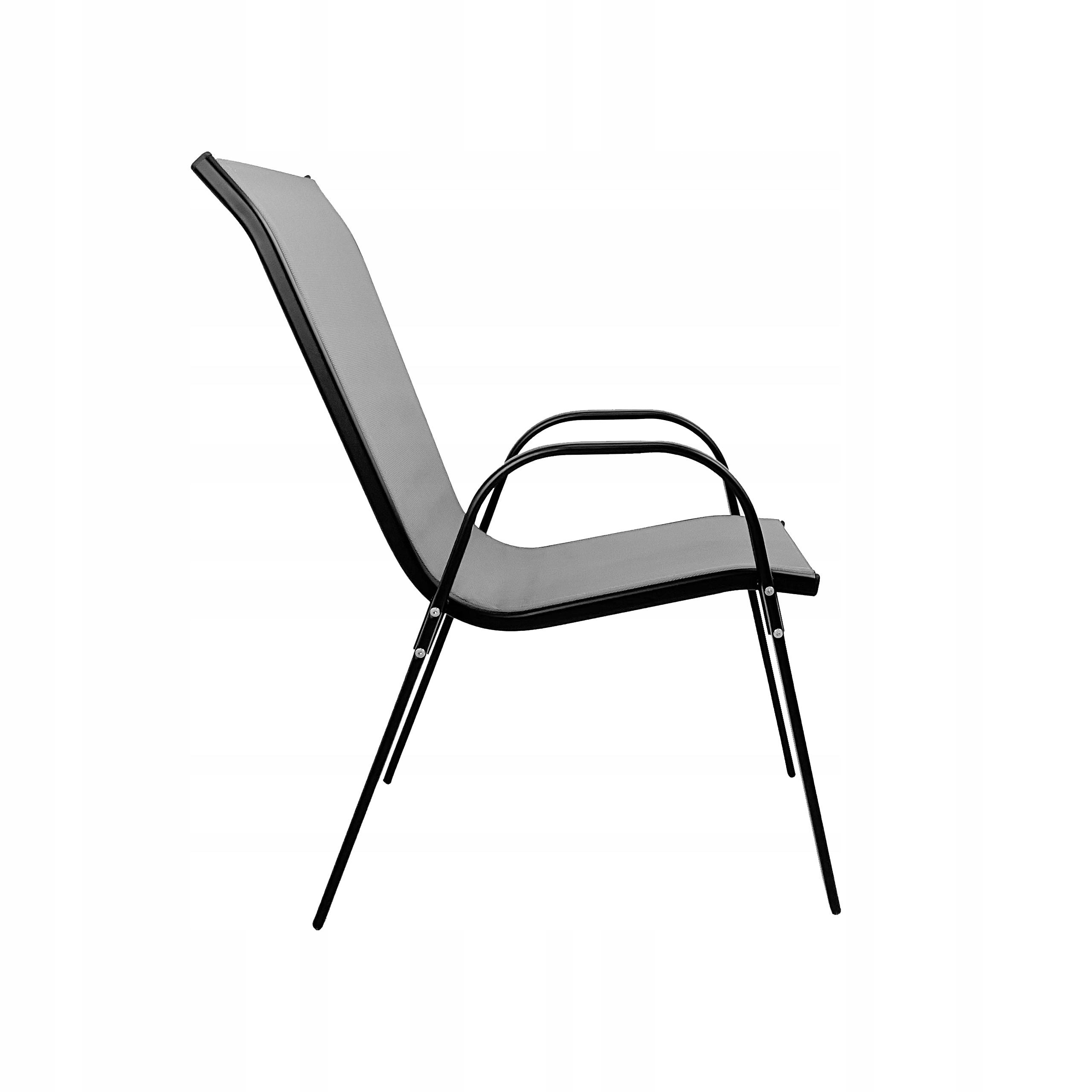 GARDEN FURNITURE SET BALCONY TERRACE TABLE 2x CHAIRS MALAGA GREY Number of items in the set 3