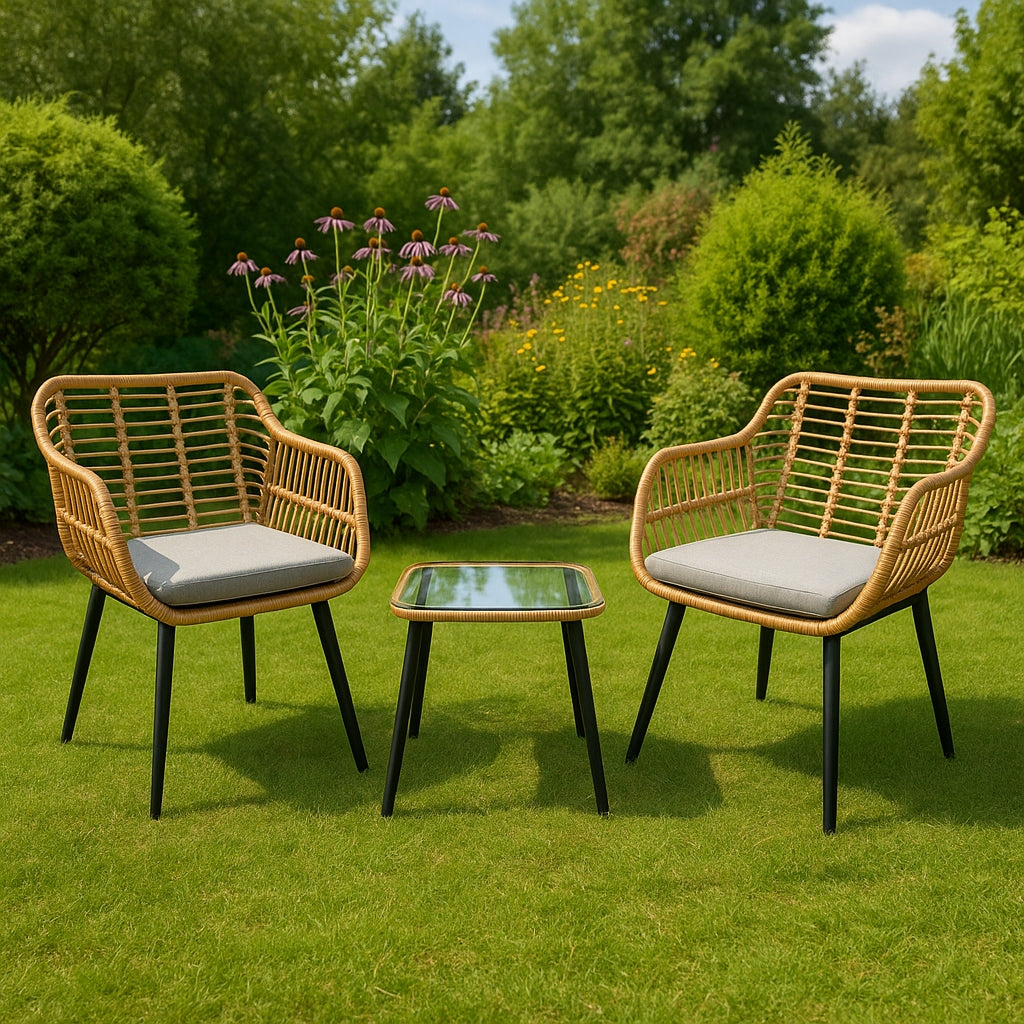 GARDEN FURNITURE SET CHAIR TABLE FURNITURE SET WITH TECHNORATANE EAN (GTIN) 5907265021595