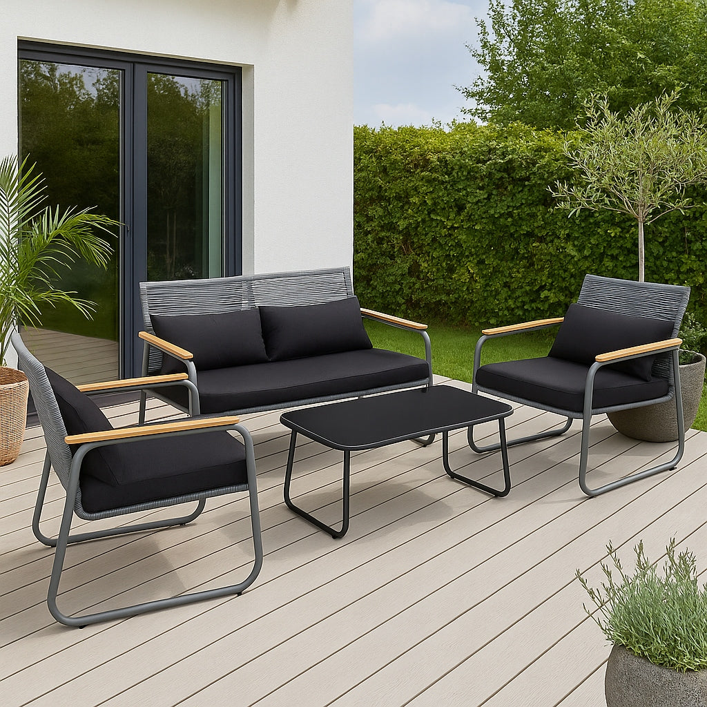 GARDEN FURNITURE SET CHAIRS SOFA TABLE FURNITURE SET WITH TECHNORATANE EAN (GTIN) 5907265027245
