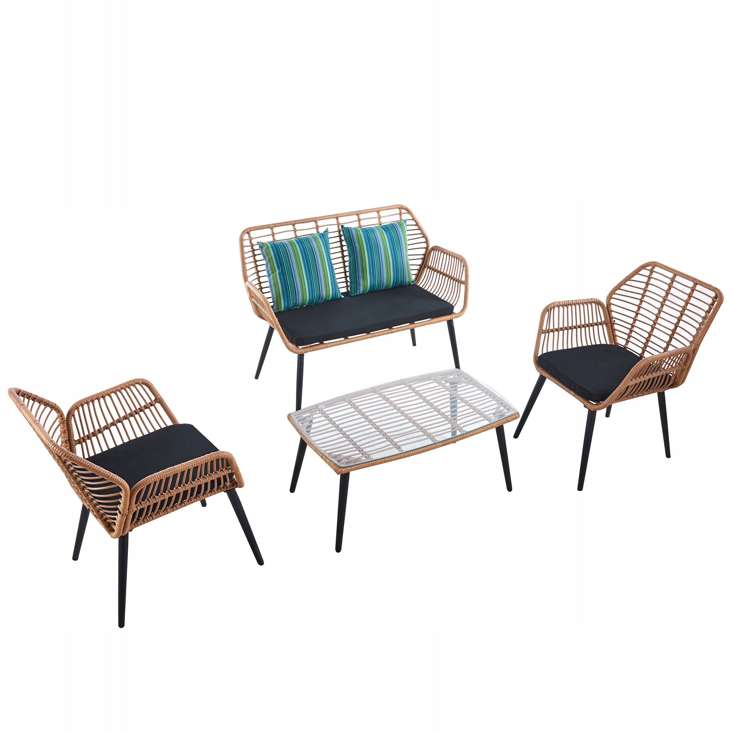 GARDEN FURNITURE SET CHAIRS SOFA TABLE FURNITURE SET WITH TECHNORATANE Manufacturer Nuforma