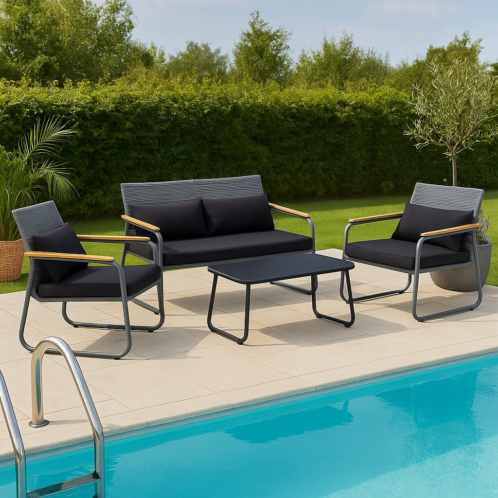 GARDEN FURNITURE SET CHAIRS SOFA TABLE FURNITURE SET WITH TECHNORATANE Manufacturer code 04K KJF3298-1SZ