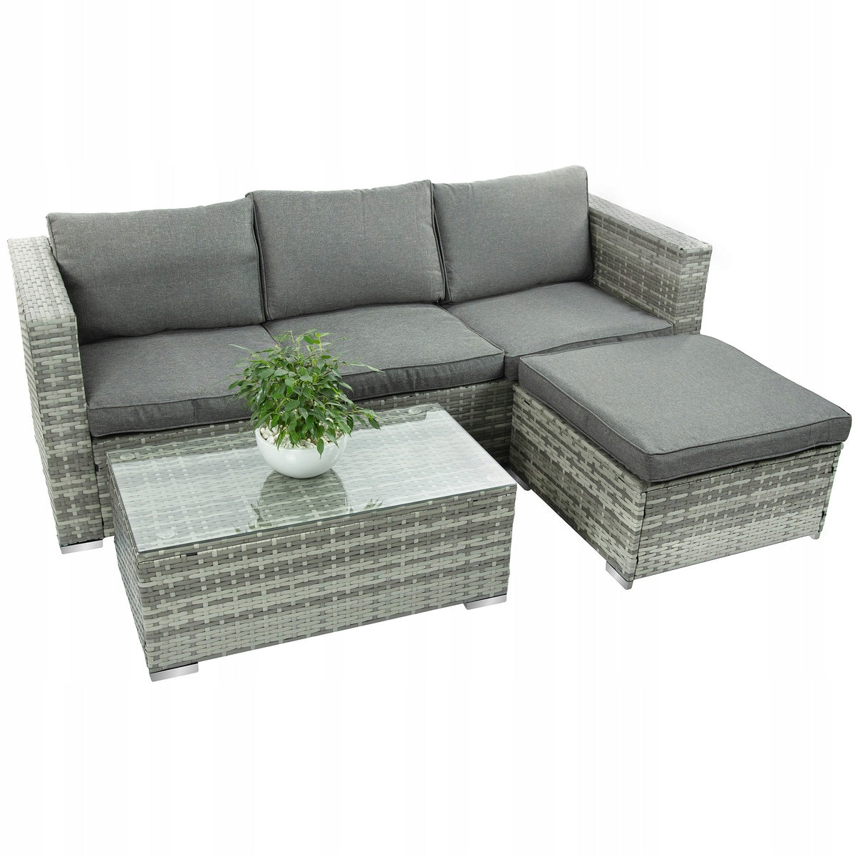 GARDEN FURNITURE SET CORNER GARDEN FURNITURE TERRACE RATTAN Packaging status original