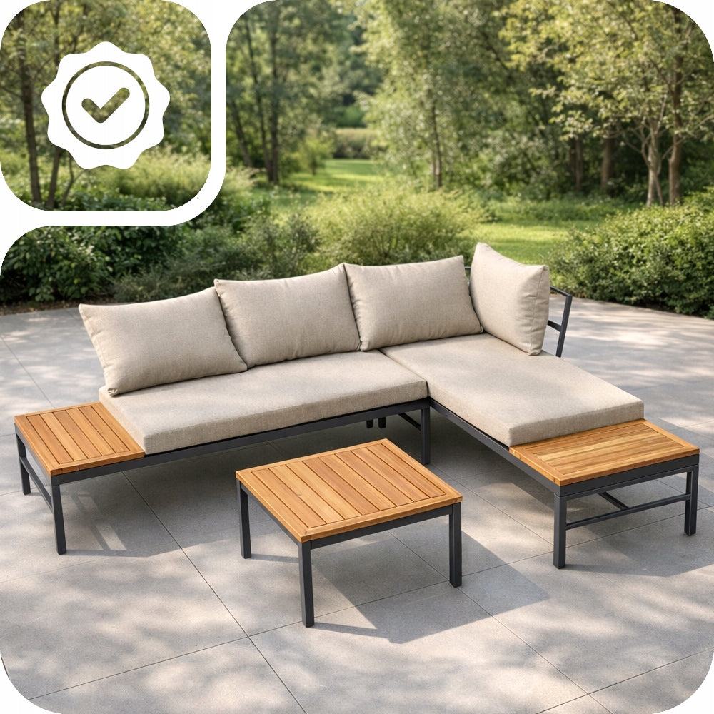 GARDEN FURNITURE SET CORNER SOFA MODULAR TABLE CUSHION SET Manufacturer code ZESTAW MEBLI OGRODOWYCH NAROŻNIK