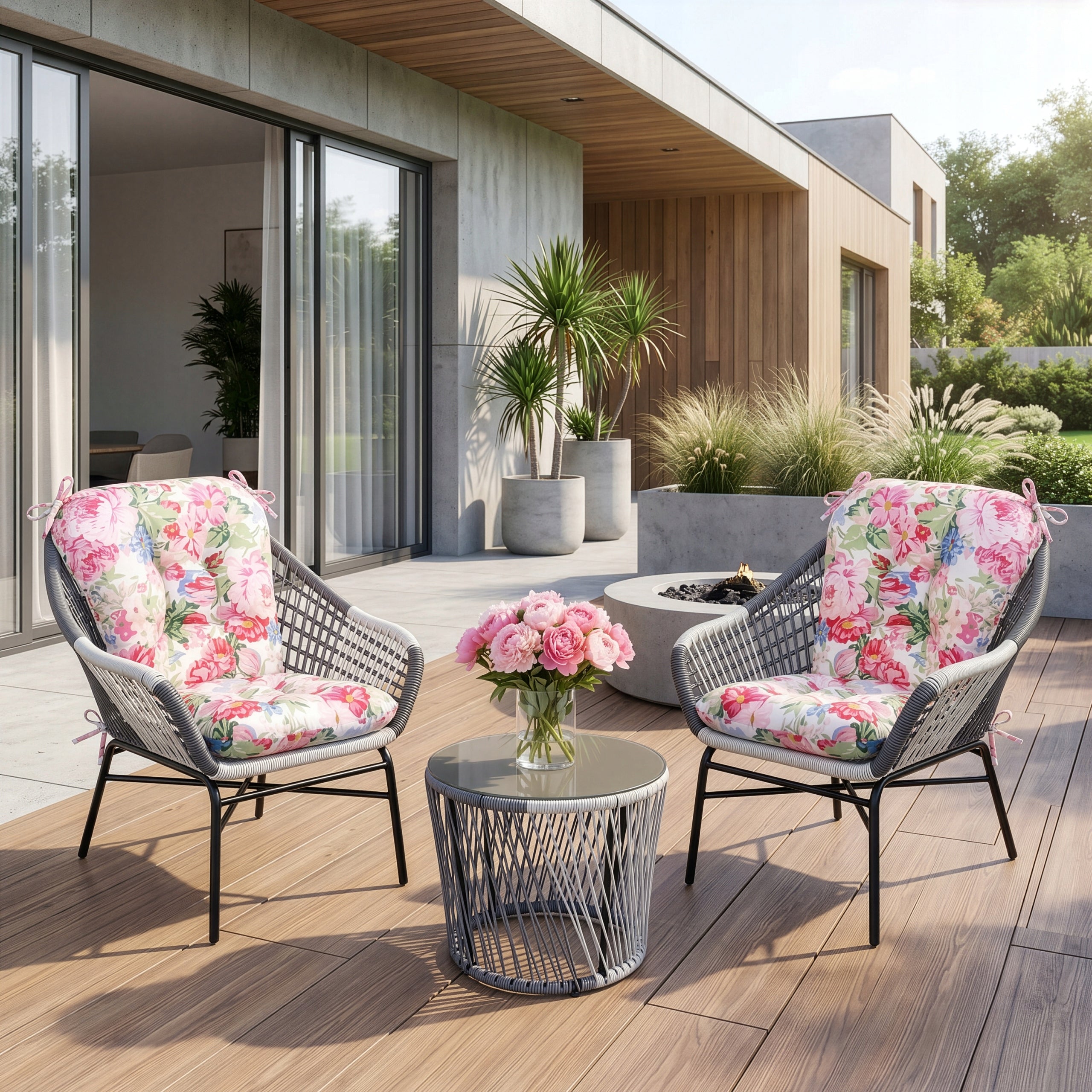 GARDEN FURNITURE SET + CUSHIONS GARDEN FURNITURE SET 2 ARMCHAIRS + TABLE Manufacturer DOMAREX