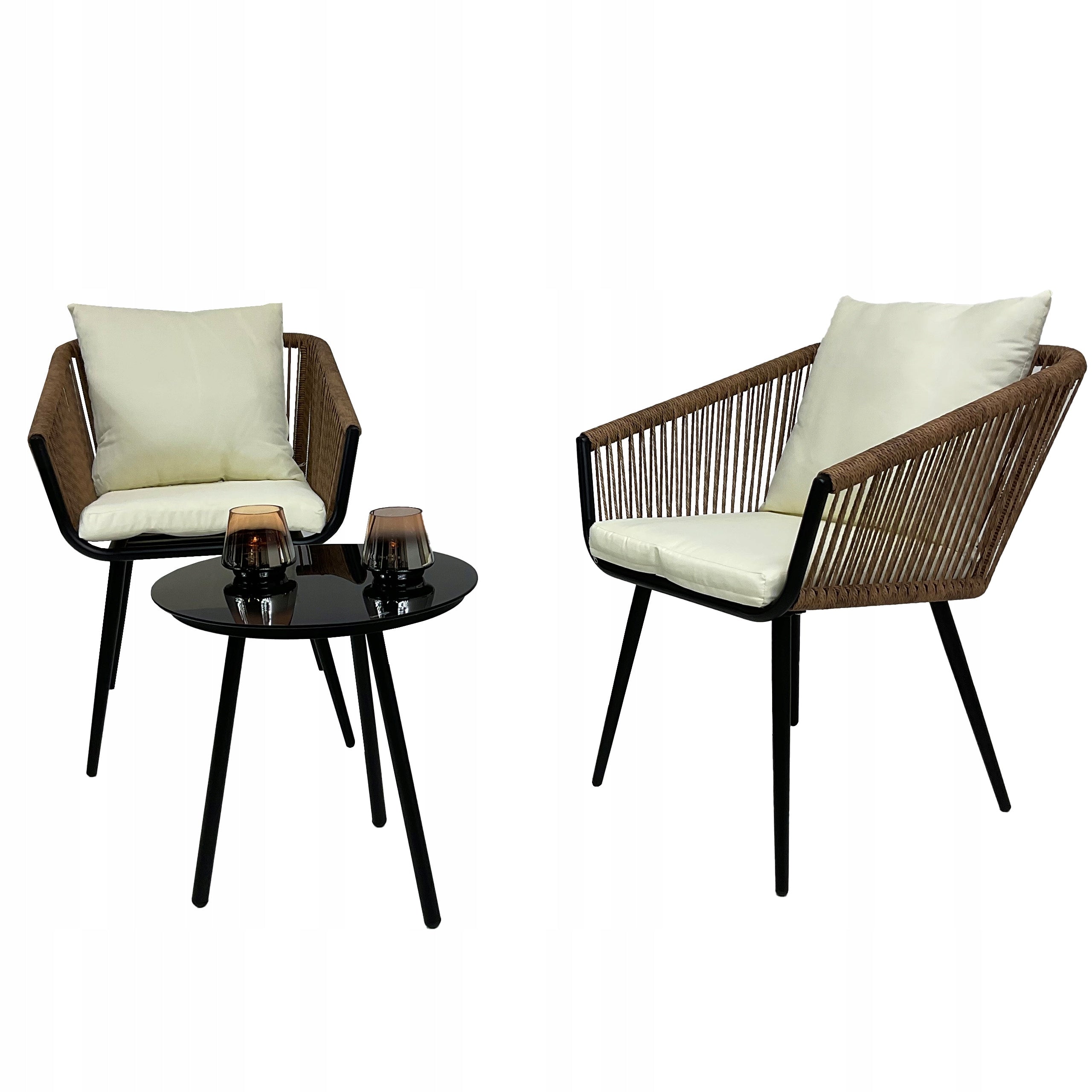 GARDEN FURNITURE SET FOR BALCONY TERRACE FOR GARDEN MARSEILLE BROWN Number of items in the set 3