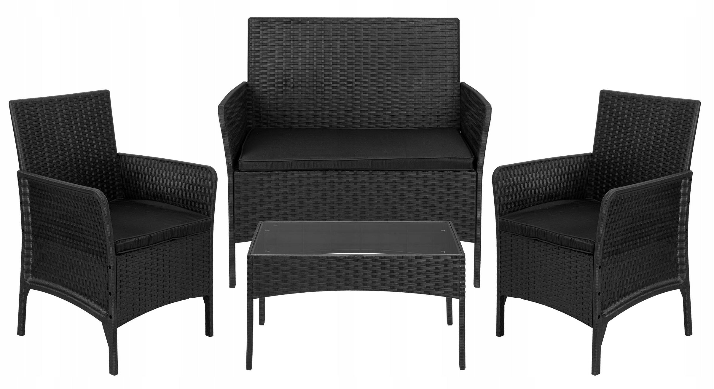 GARDEN FURNITURE SET GARDEN FURNITURE FOR TERRACE BALCONY SET TABLE ARMCHAIRS Number of items in the set 4