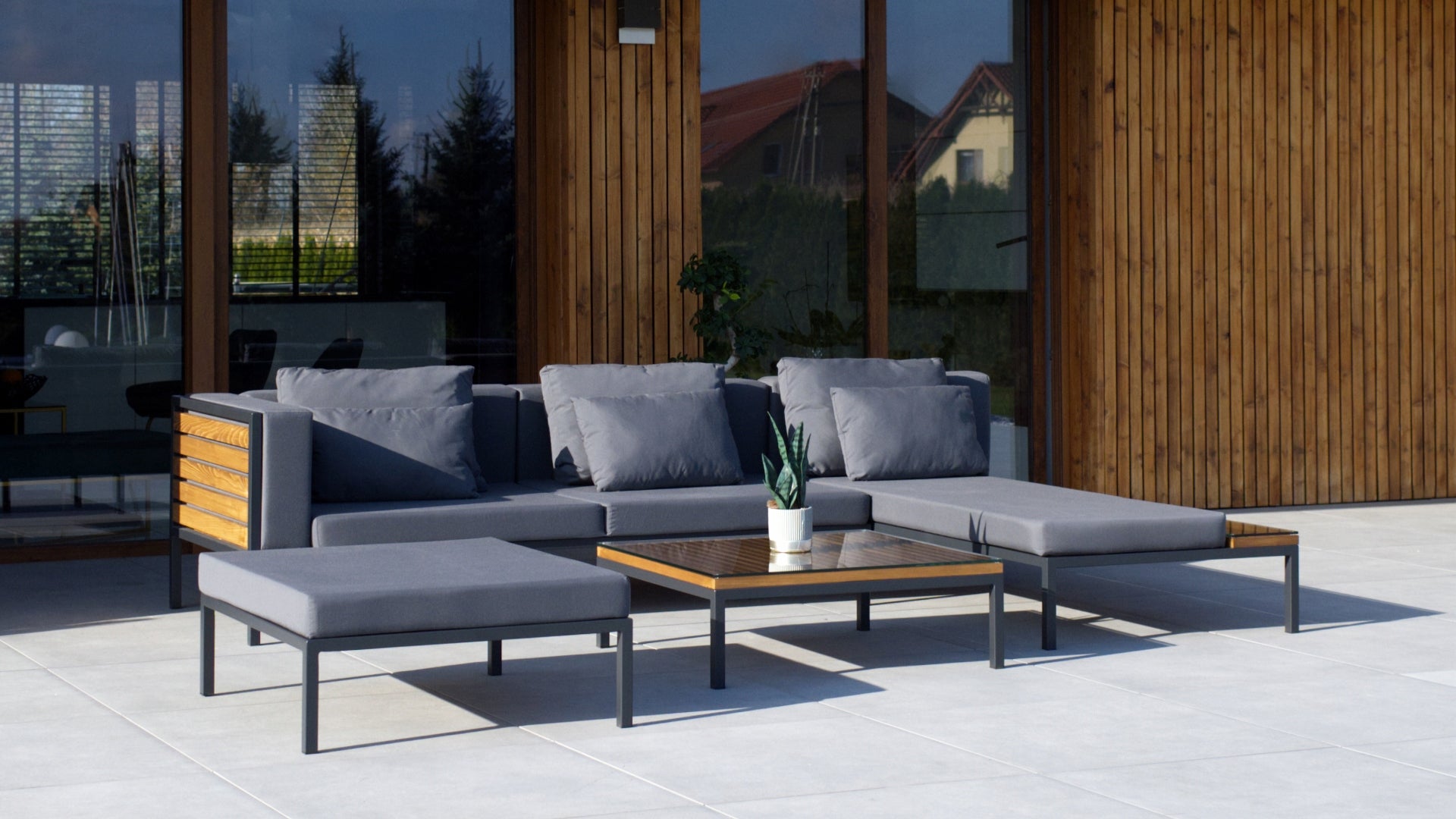 GARDEN FURNITURE SET MALAGA GRAPHITE - MAY PRICE ! Manufacturer code MAZE1-283-7021-GRAFIT