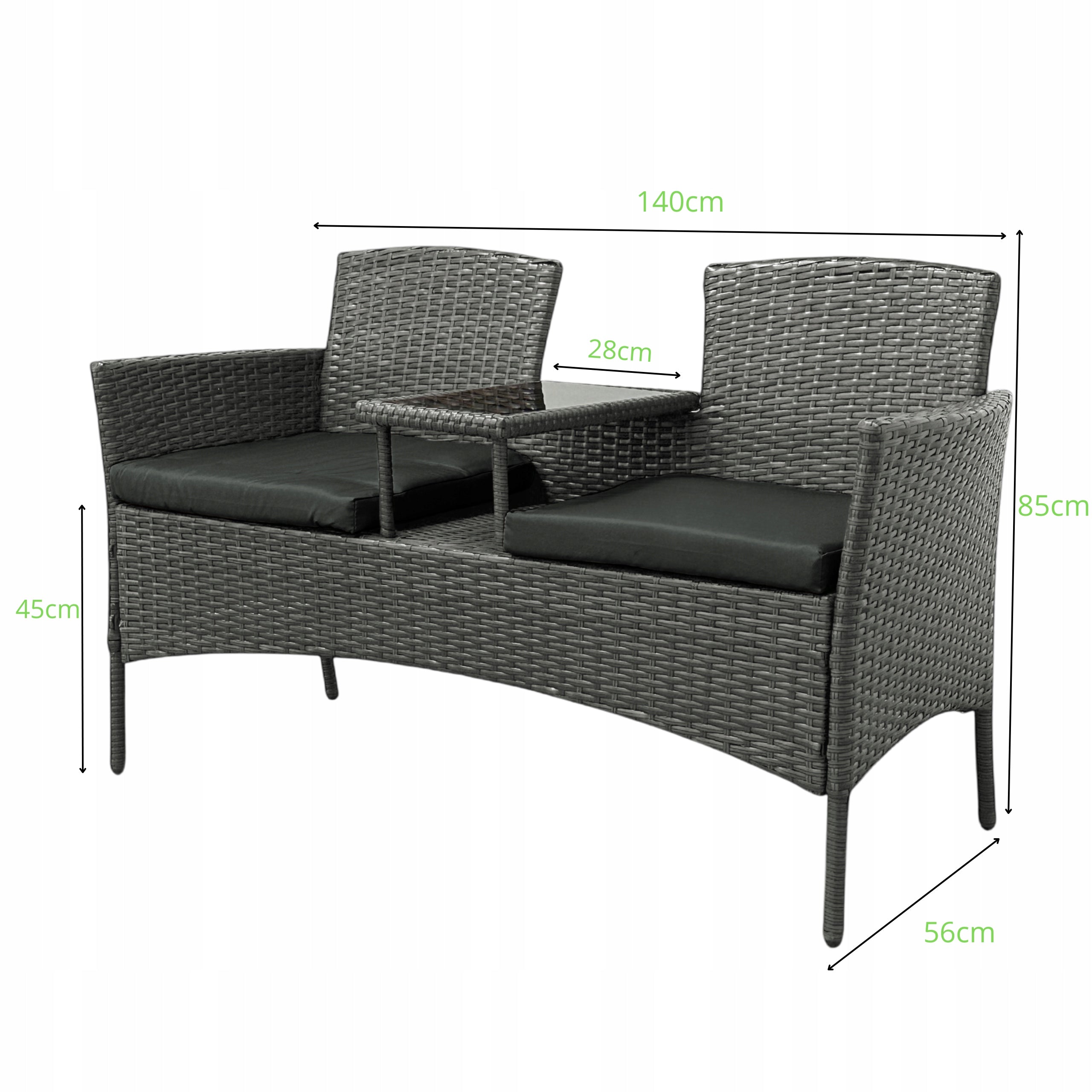 GARDEN FURNITURE SET NM-03 MTG GARDEN FURNITURE RATTAN BROWN LIGHT Main material synthetic rattan