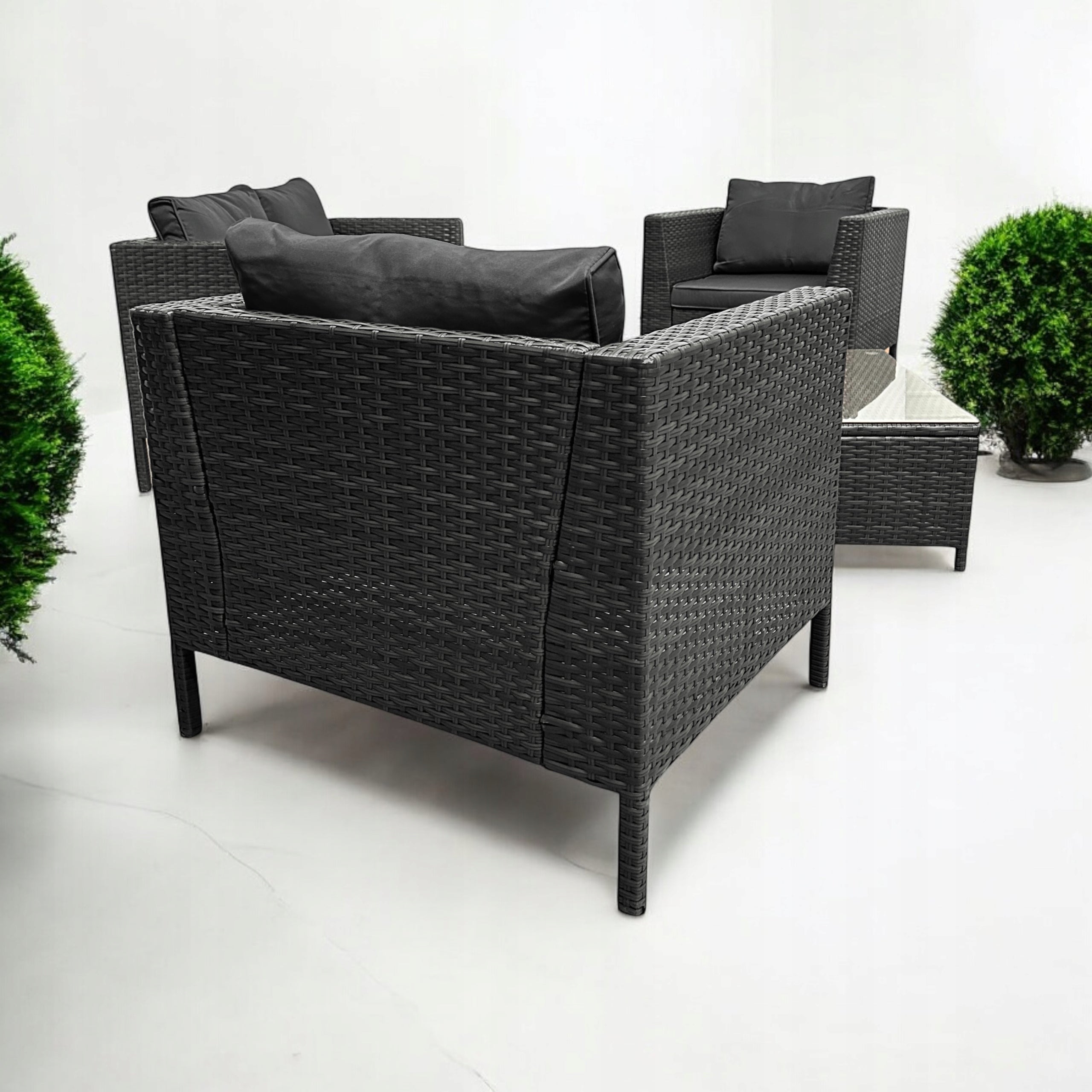 GARDEN FURNITURE SET NM-07 MTG GARDEN FURNITURE RATTAN GREY Color multicolor