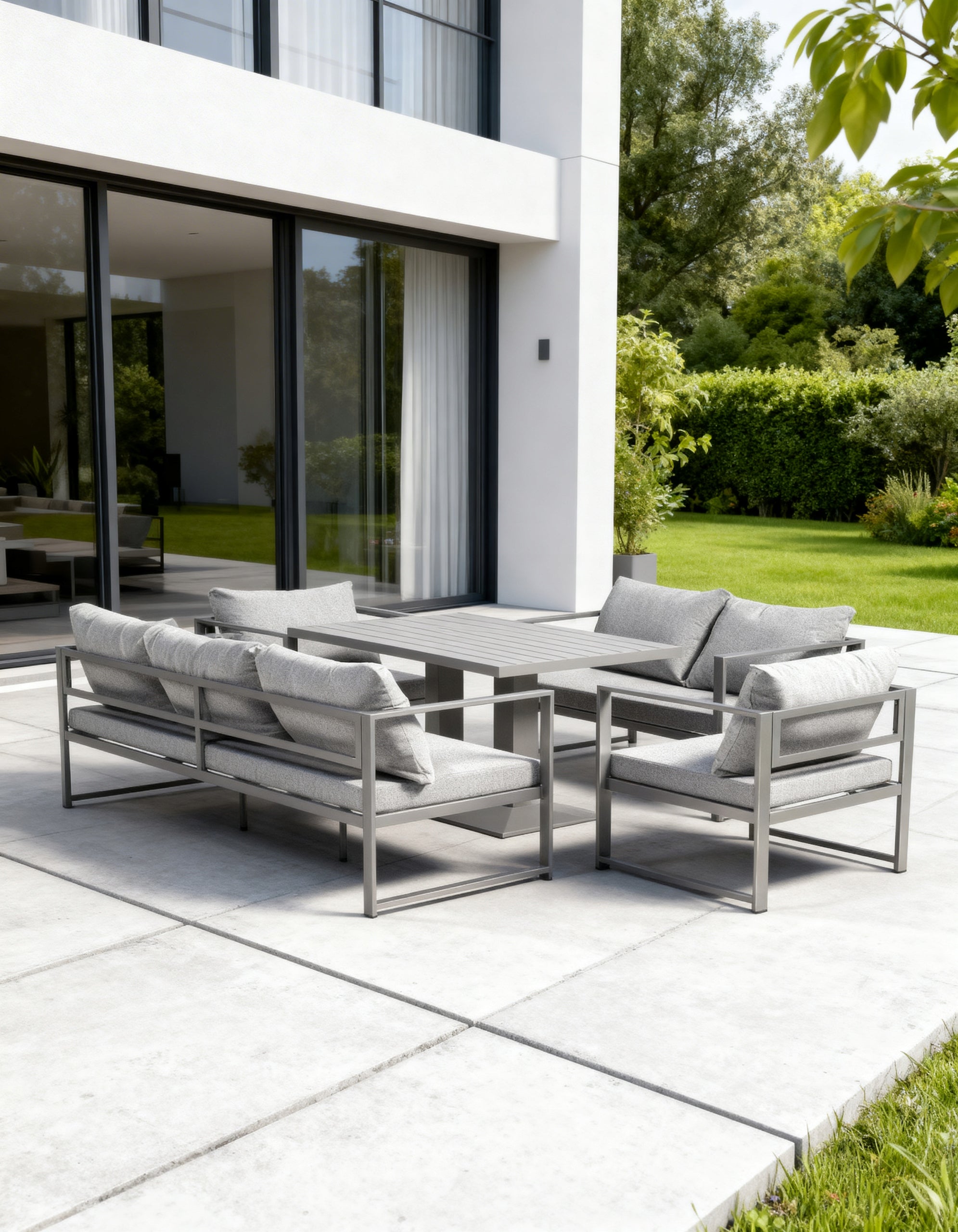 GARDEN FURNITURE SET NM-2011G METAL RAISED TABLE GREY PREMIUM Manufacturer code NM-2011G