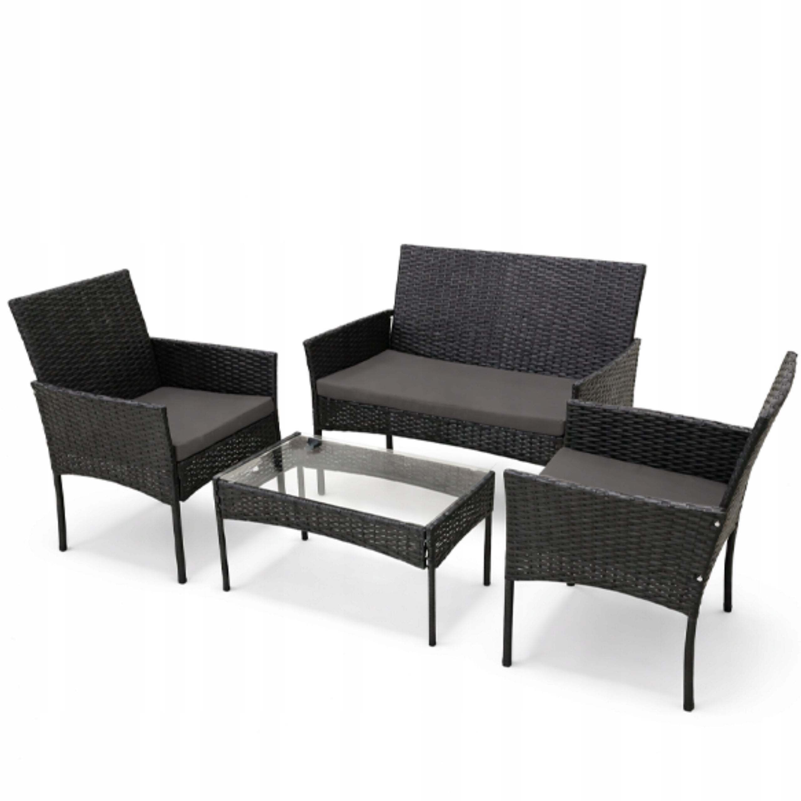 GARDEN FURNITURE SET RATTAN SOFA ARMCHAIRS TABLE SET FOR GARDEN Main material synthetic rattan