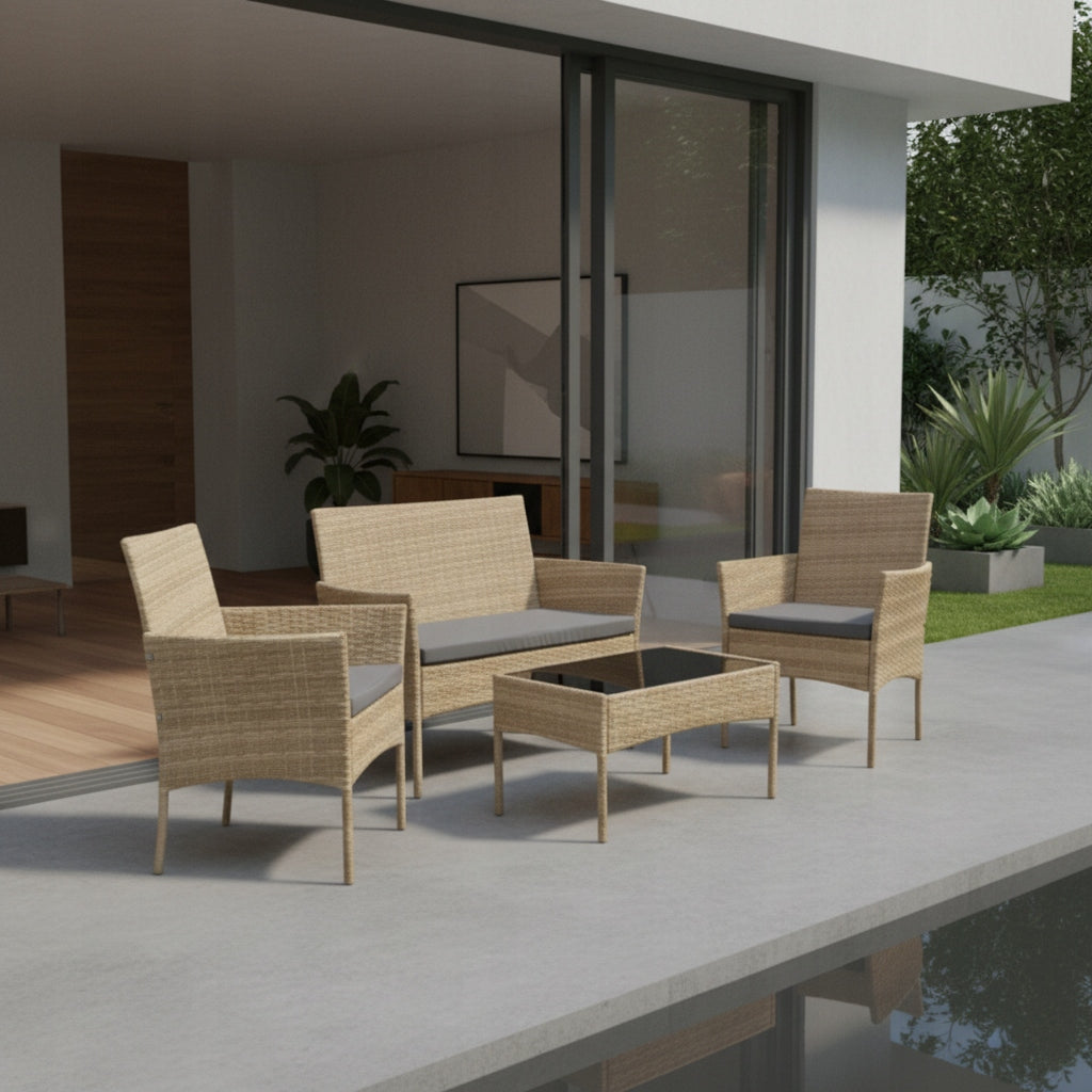 GARDEN FURNITURE SET SFS010 MTG GARDEN FURNITURE RATTAN NATURAL Manufacturer code SFS010