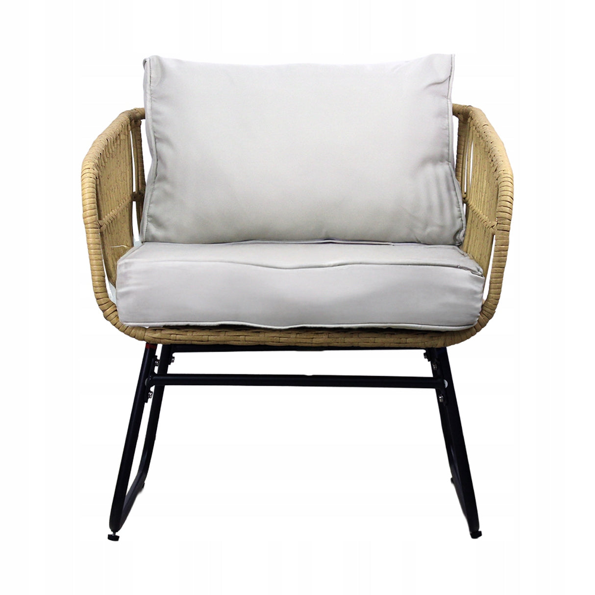 GARDEN FURNITURE SET SOFA 2 ARMCHAIRS 2 TABLES RATTAN GREY Manufacturer GardenLine