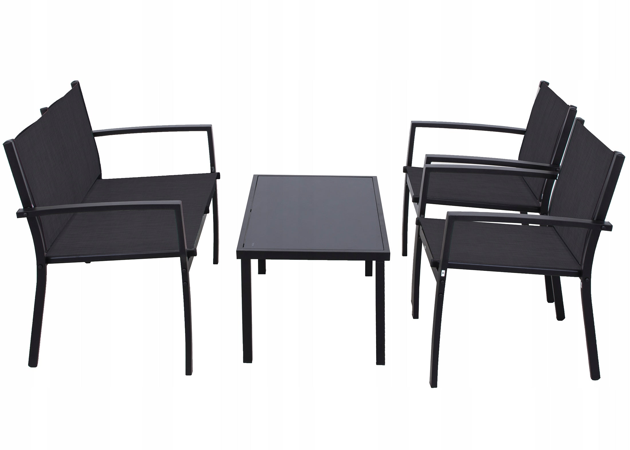 GARDEN FURNITURE SET SOFA ARMCHAIRS TABLE GARDEN FURNITURE TERRACE BALCONY 4in1 Number of people 4