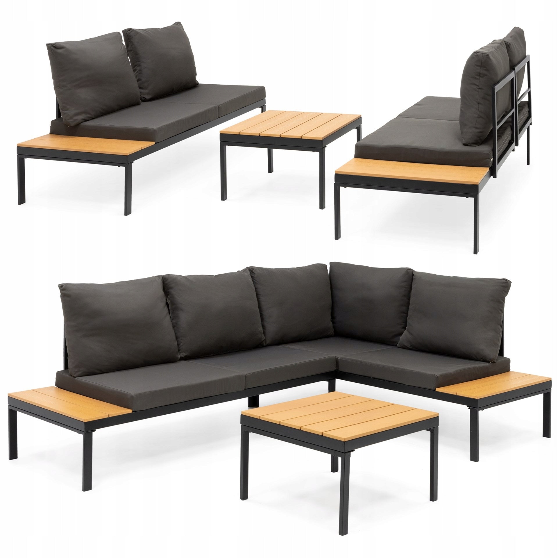 GARDEN FURNITURE SET SOFA STEEL TABLE FOR TERRACE FURNITURE SET FOR 4 PEOPLE Number of people 5