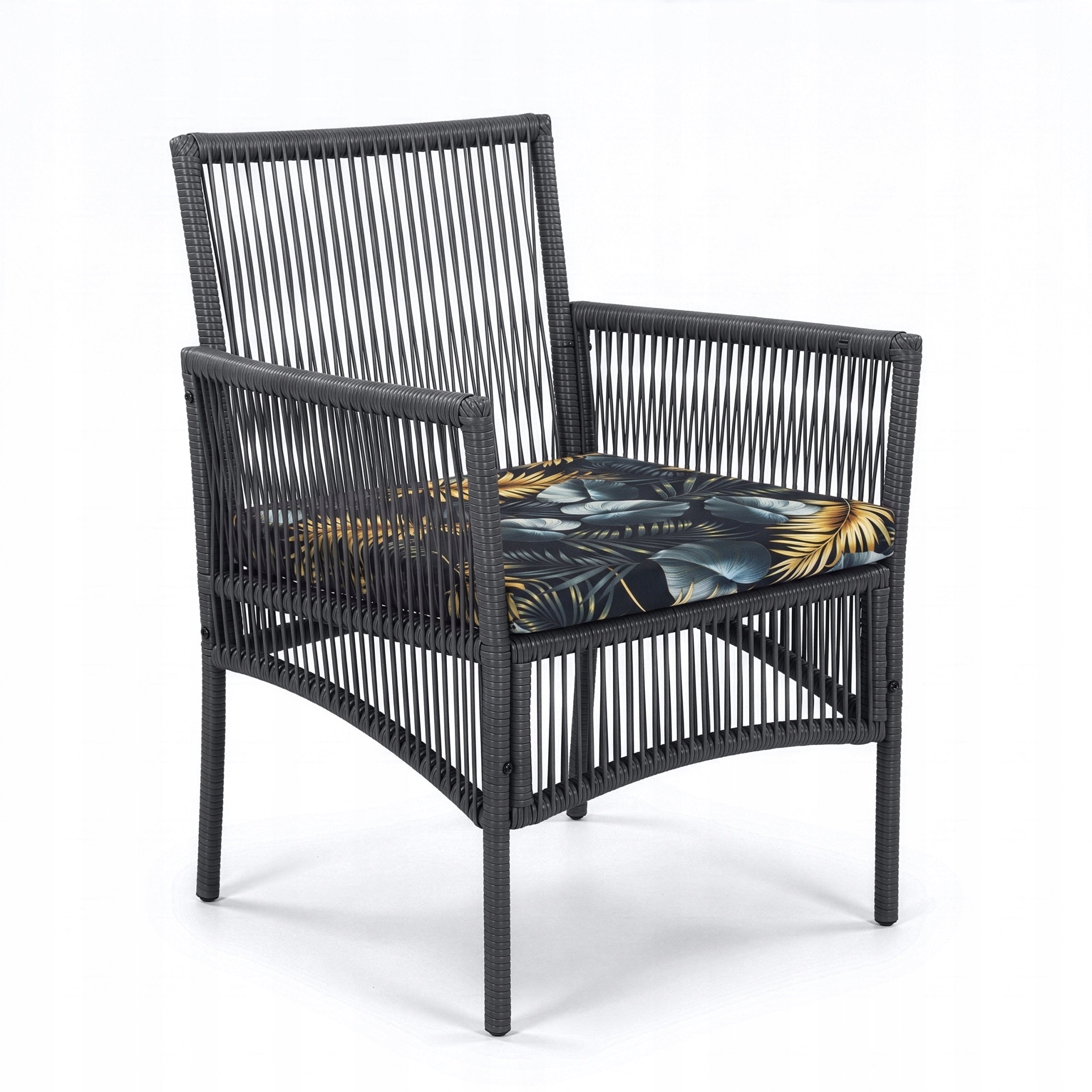 GARDEN FURNITURE SET SOFA TABLE ARMCHAIRS FOR GARDEN PLUS PILLOWS Color gray