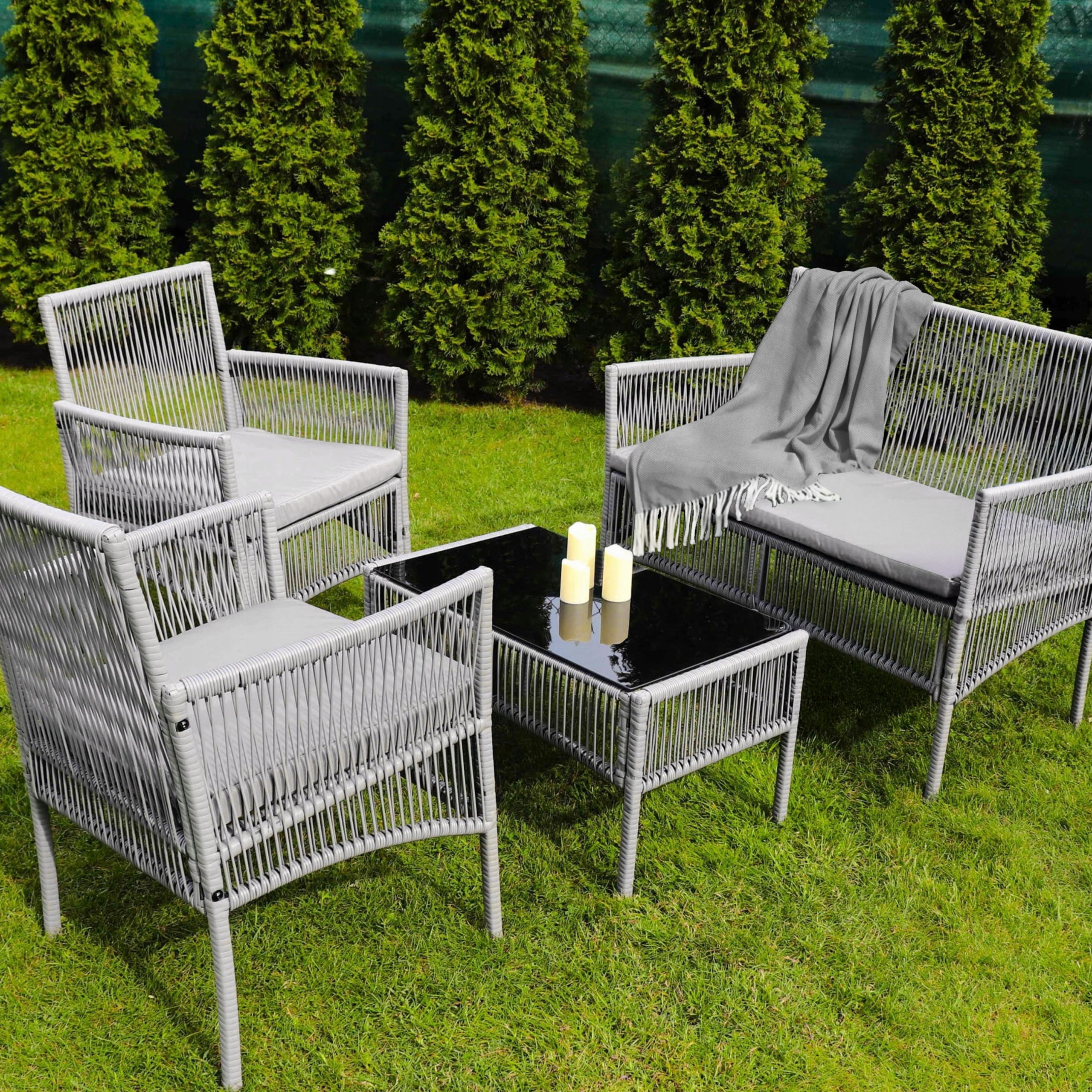 GARDEN FURNITURE SET SOFA TABLE ARMCHAIRS FURNITURE ACAPULCO FOR GARDEN Line ALIA