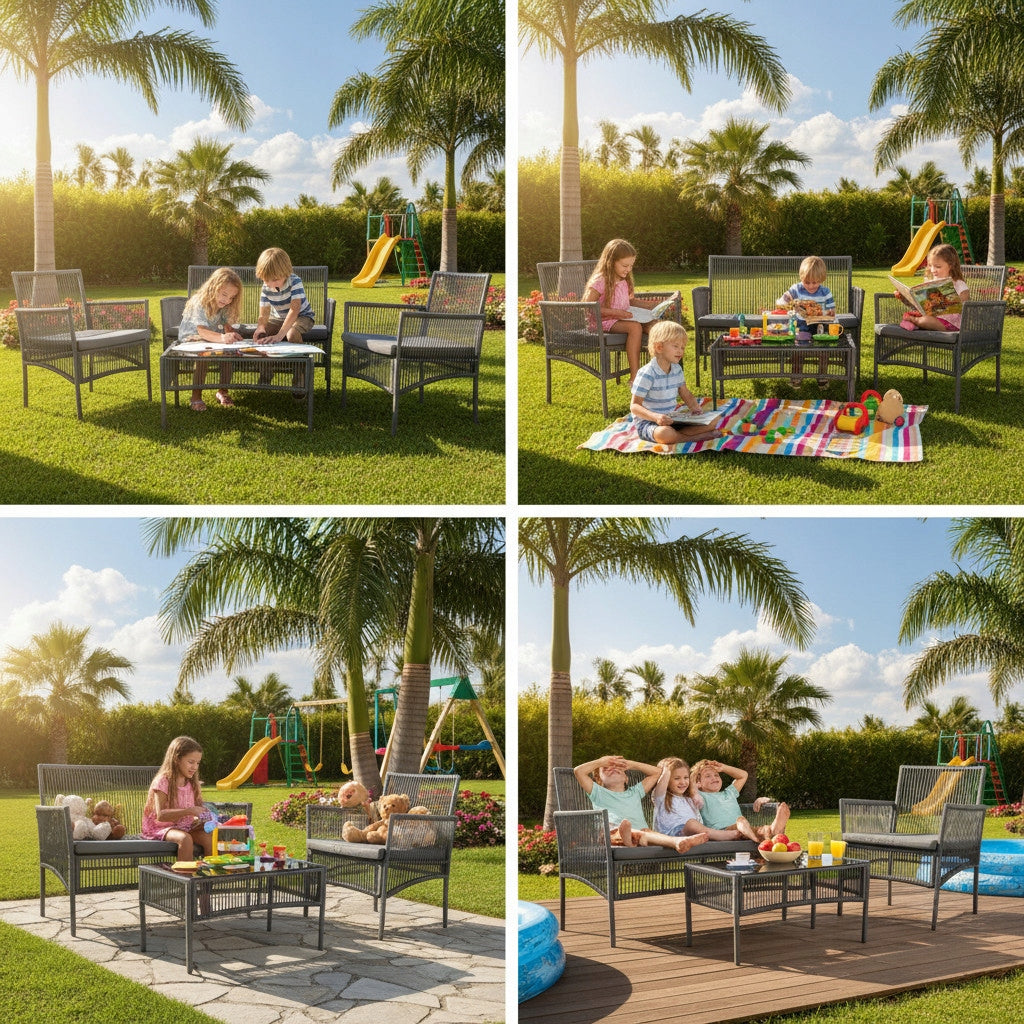 GARDEN FURNITURE SET SOFA TABLE ARMCHAIRS LINE FURNITURE FOR GARDEN Manufacturer code 35887