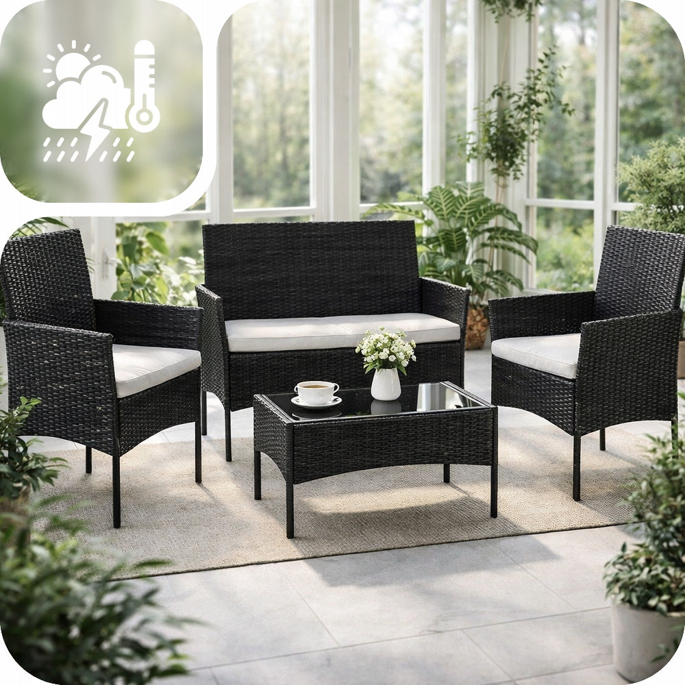 GARDEN FURNITURE SET SOFA TABLE RATTAN ARMCHAIRS FURNITURE SET FOR 5 PEOPLE Color other