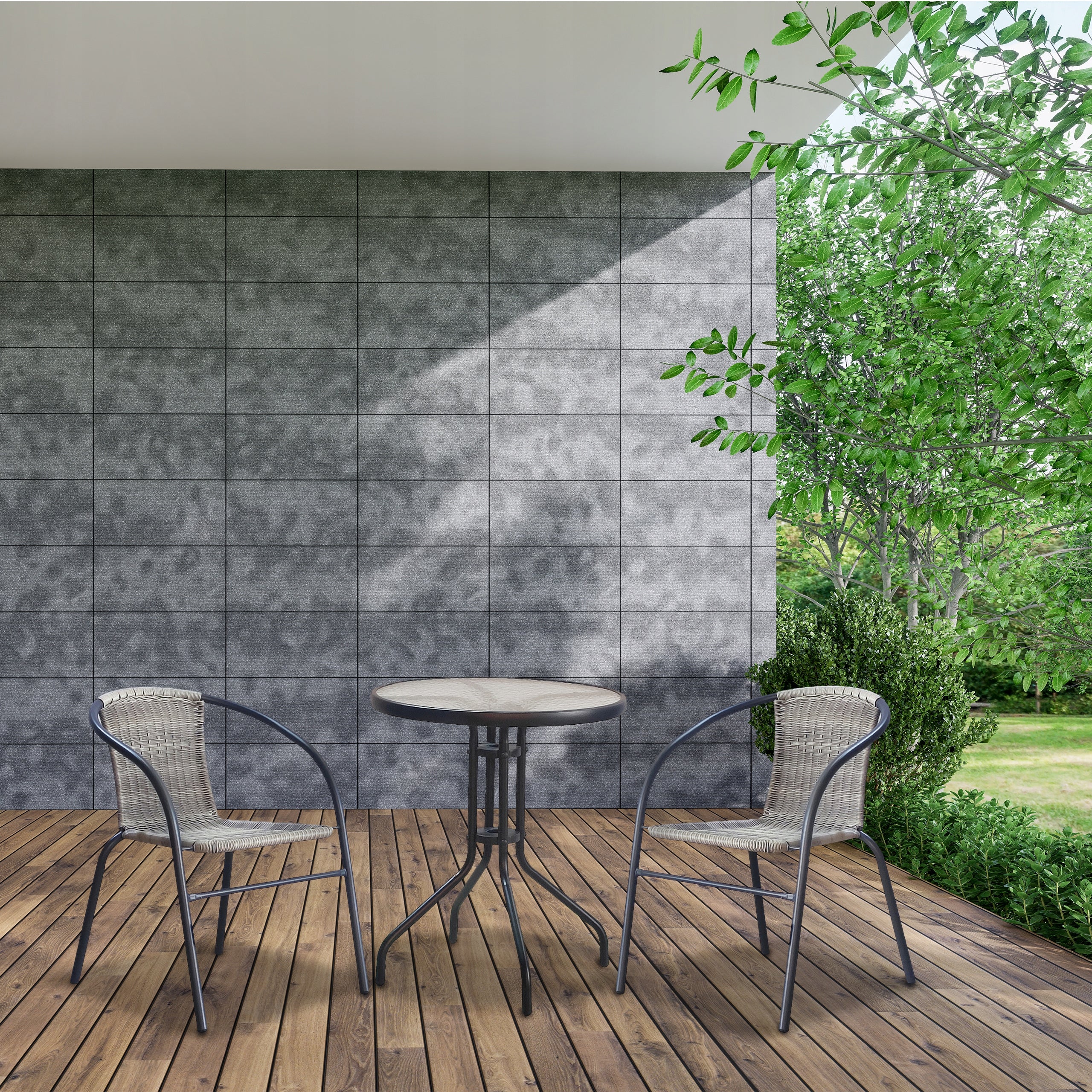 GARDEN FURNITURE SET TABLE CHAIRS FURNITURE SET TERRACE WITH TECHNORATANE Manufacturer code 04K KJFQ006SZ