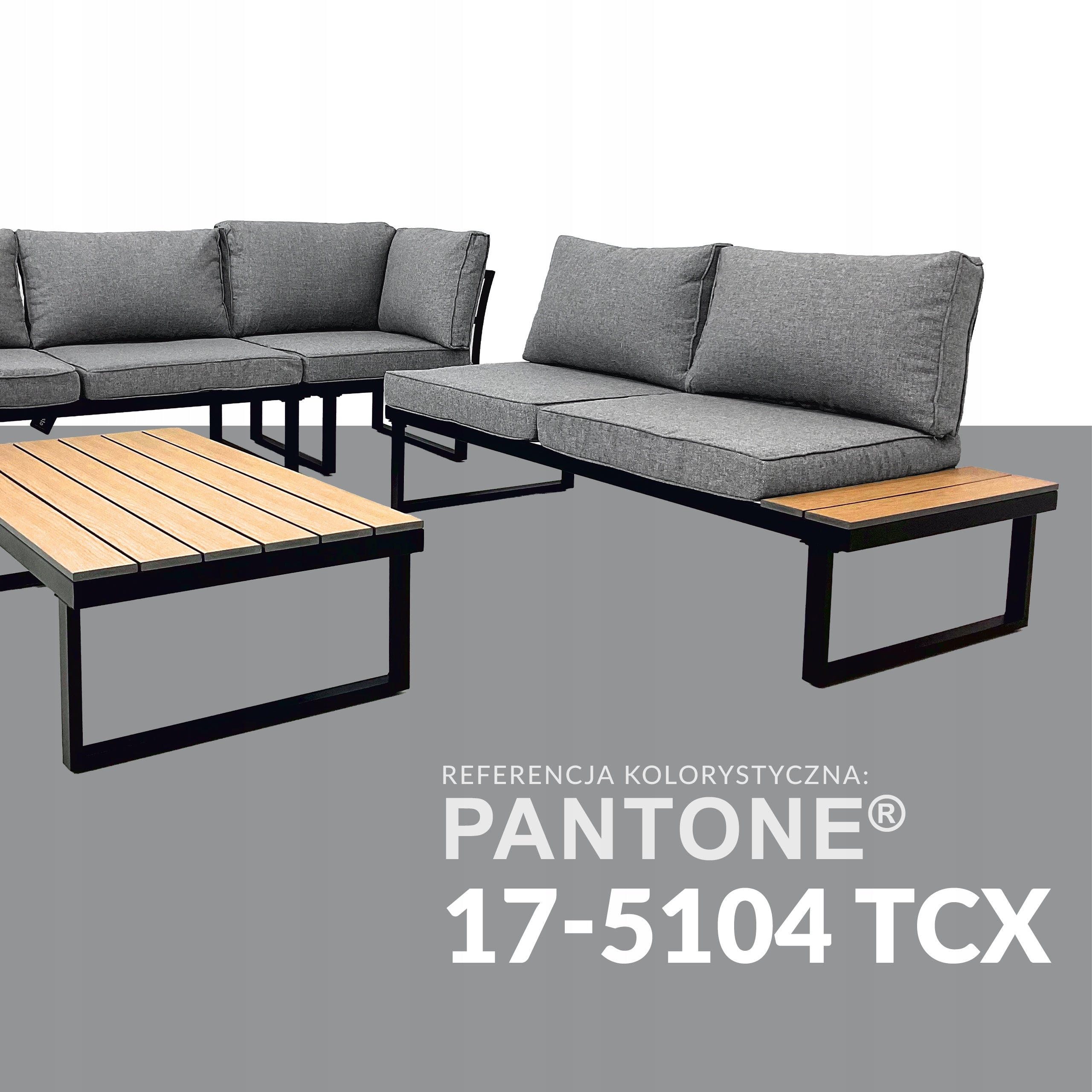 GARDEN FURNITURE SET TERRACE MODULAR CORNER TABLE VENTURA PRO C.GRAY Set contents bench corner sofa low coffee table table end table