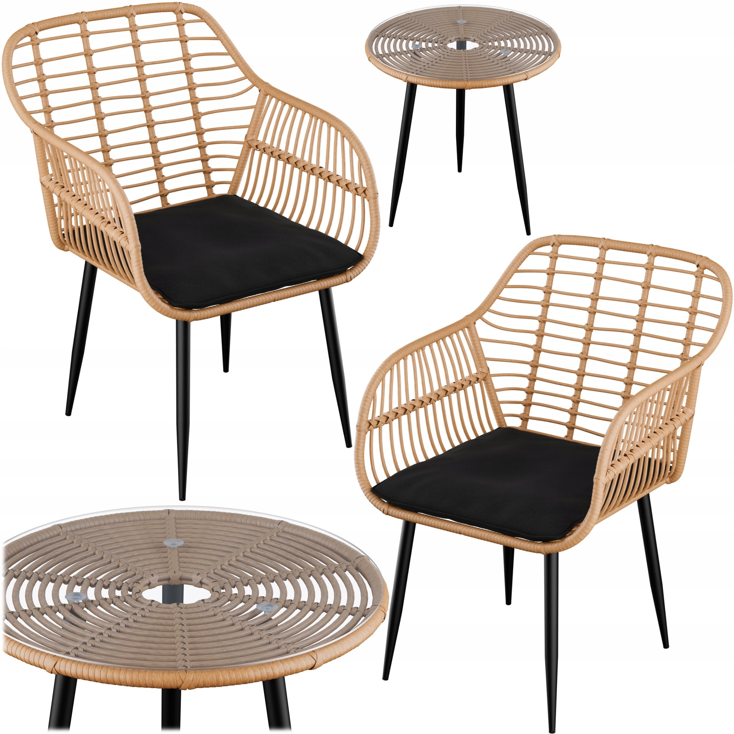 GARDEN FURNITURE SET ZENJOY WEBBY GARDEN FURNITURE RATTAN GARDEN 3.el