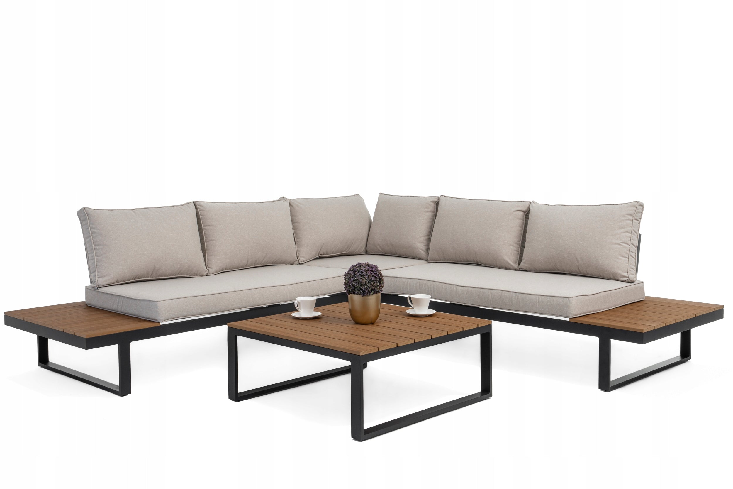GARDEN FURNITURE TERRACE CORNER MODERN ALUMINUMLINE MALE BEIGE