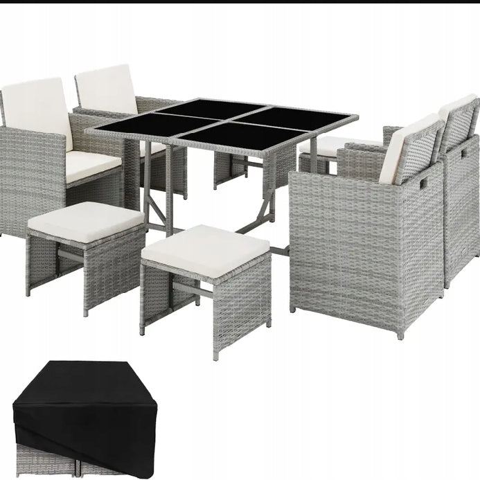 GARDEN FURNITURE TERRACE RATTAN FURNITURE SET