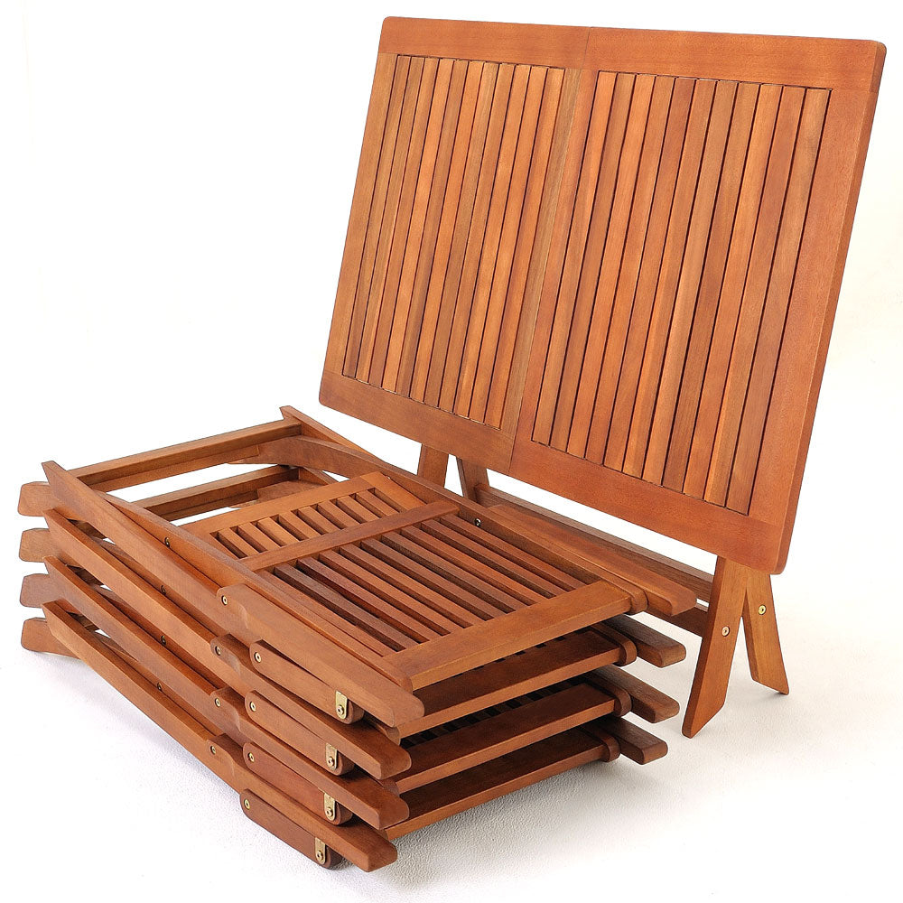 GARDEN FURNITURE WOODEN SET 1 TABLE + 4 CHAIRS Set contents chair table