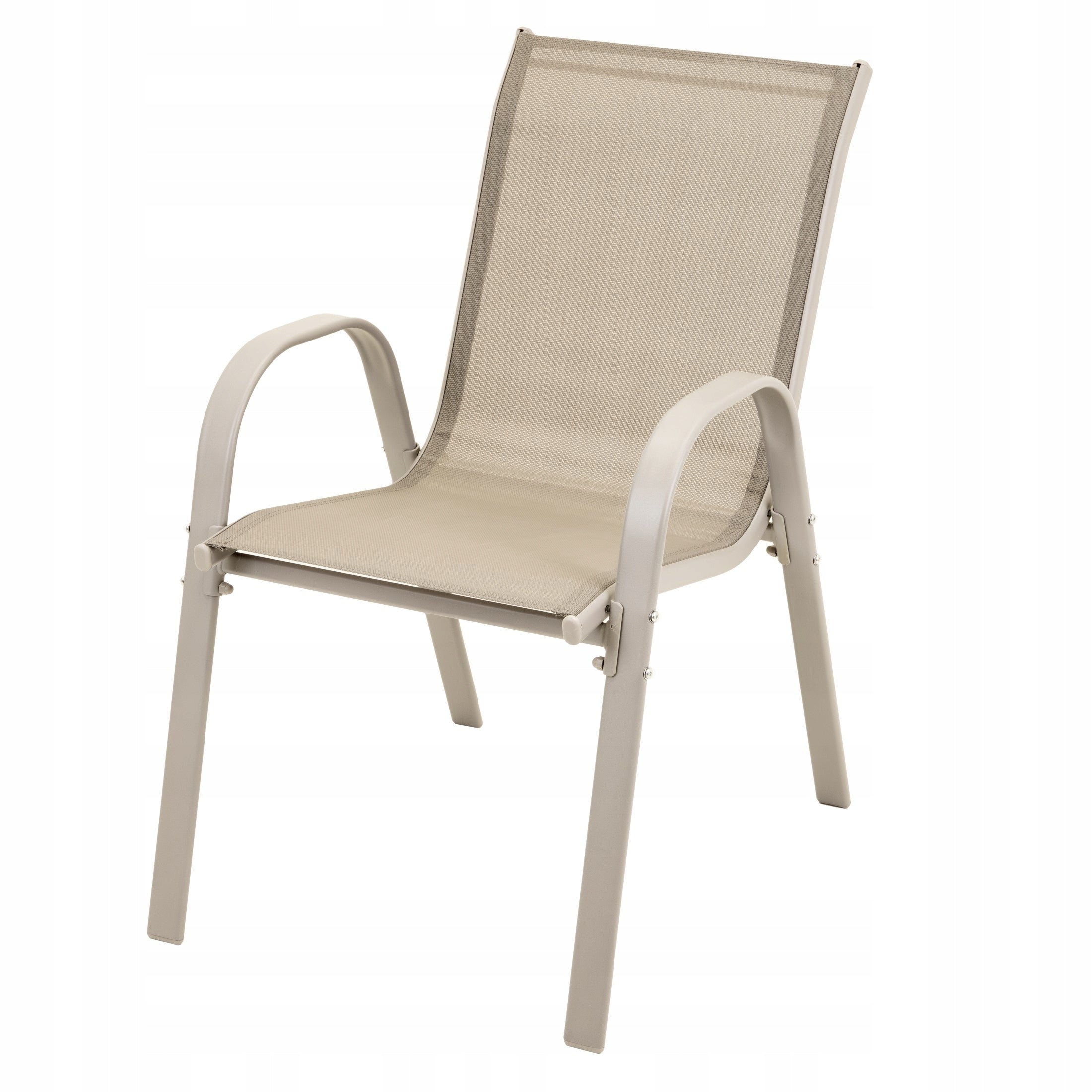 GARDEN Furniture Set Table Glass 2 x Terrace Chairs BALCONY for Garden Color beige