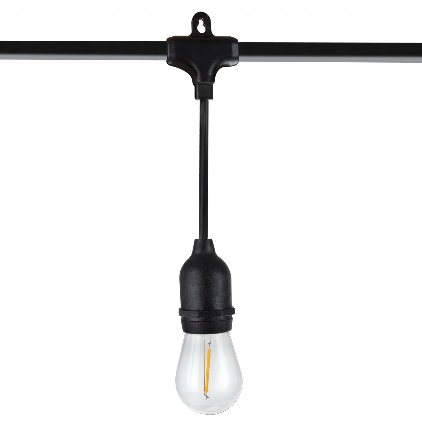 GARDEN GARLAND LARGE PATIO LIGHTS HANGING OUTDOOR 5M 5 bulbs Batteries included no