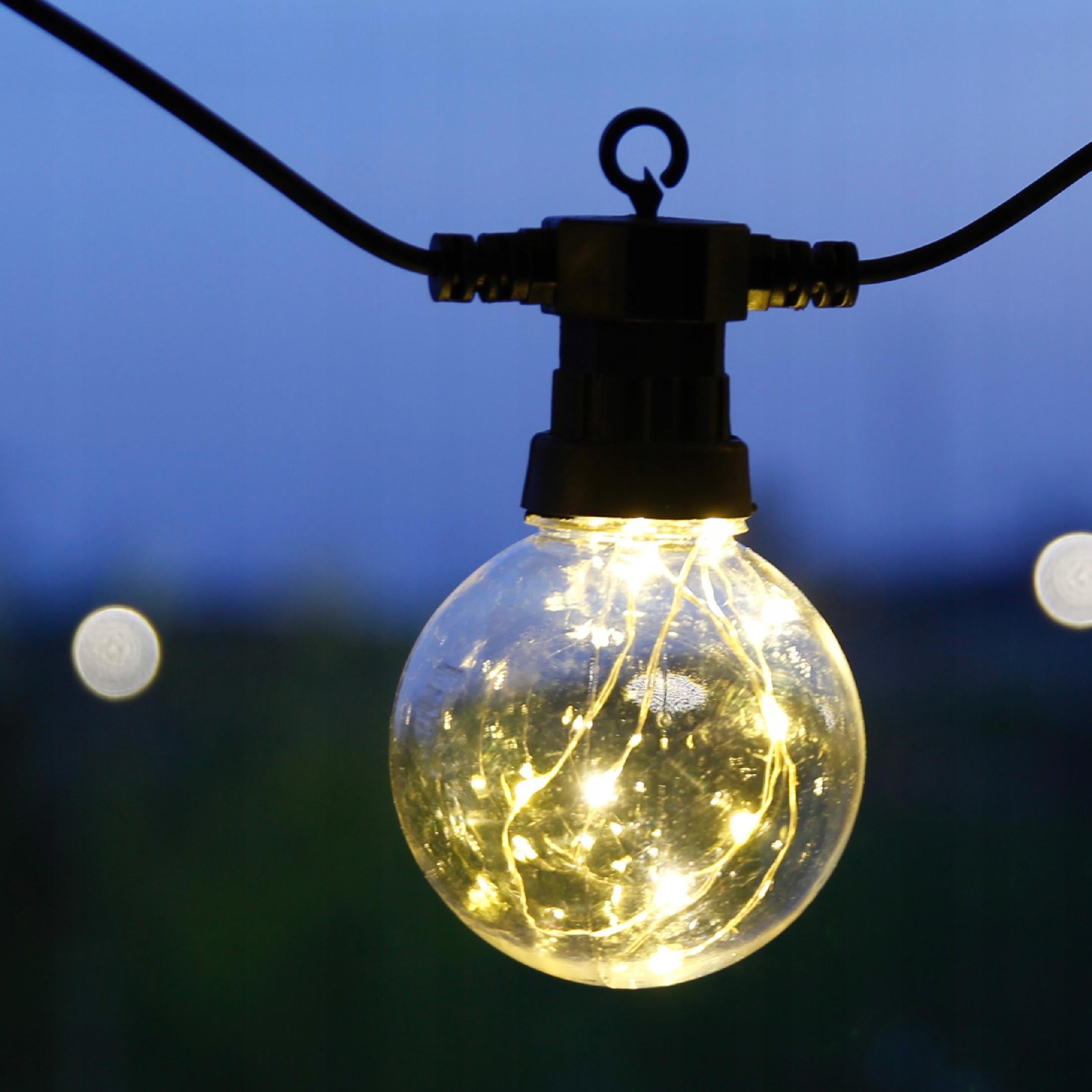 GARDEN GARLAND LIGHT CHAIN 4.5M + 10x LED Packaging status original