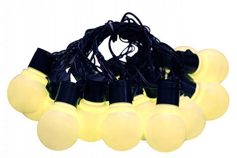 GARDEN GARLAND LIGHT LAMPS 38 LED 10 M Power supply mains