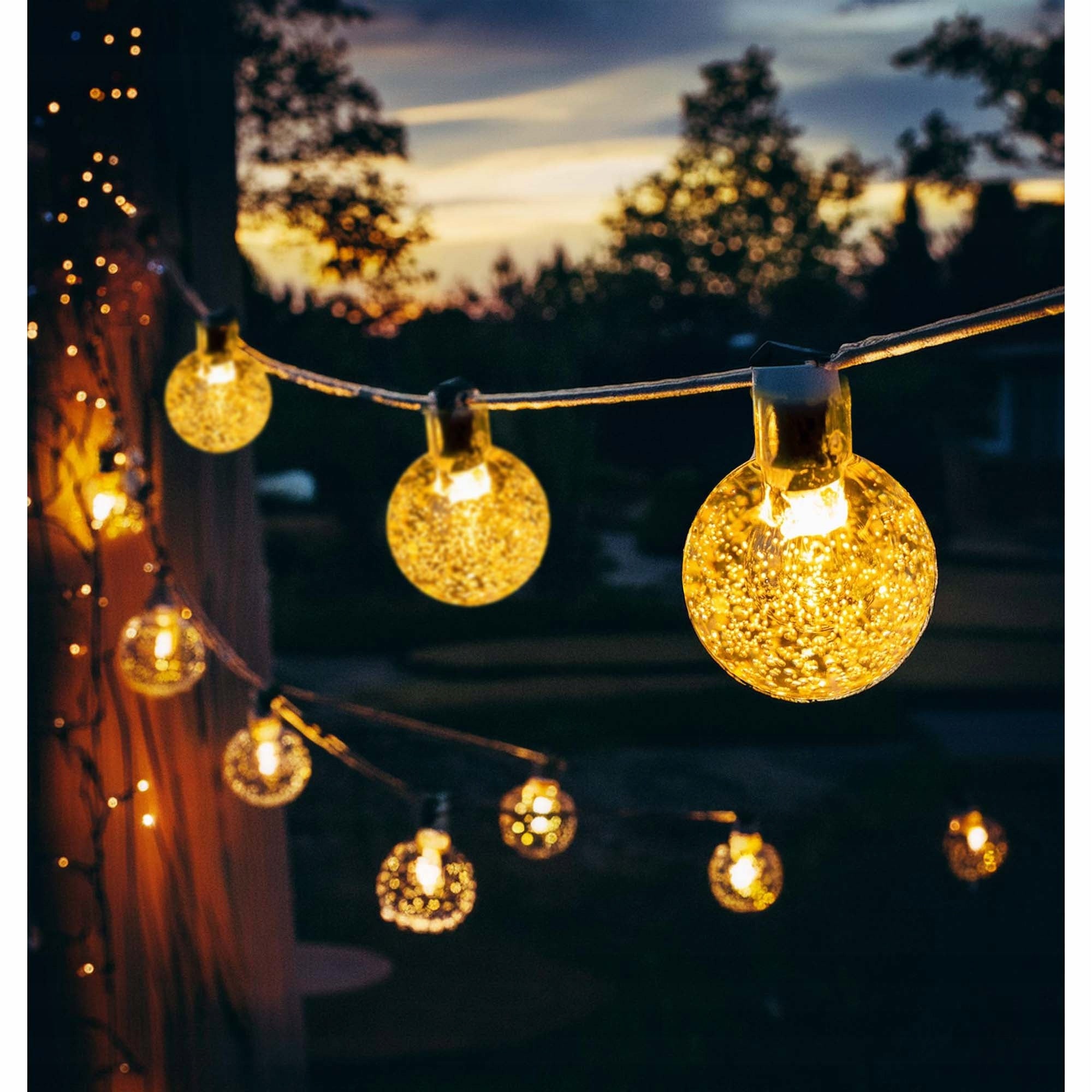 GARDEN GARLAND SOLAR LIGHT 13M 50 LED BALLS GARDEN LIGHTS CHAIN Manufacturer code Lampa Solarna LSOL-038