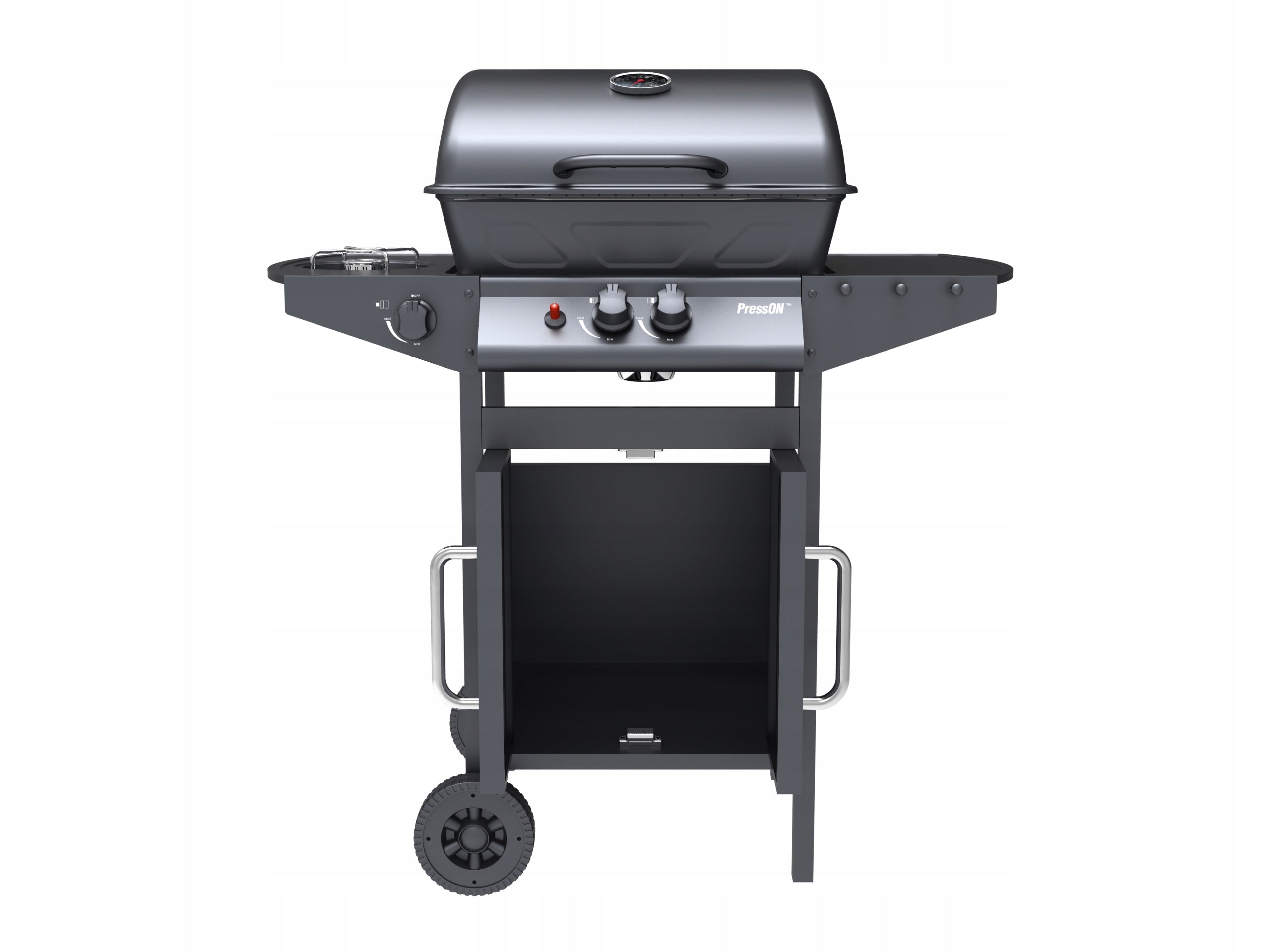 GARDEN GAS GRILL 2+1 8kW LARGE GRATE CABINET SIDE BURNER THERMOMETER Power 13.9 kW