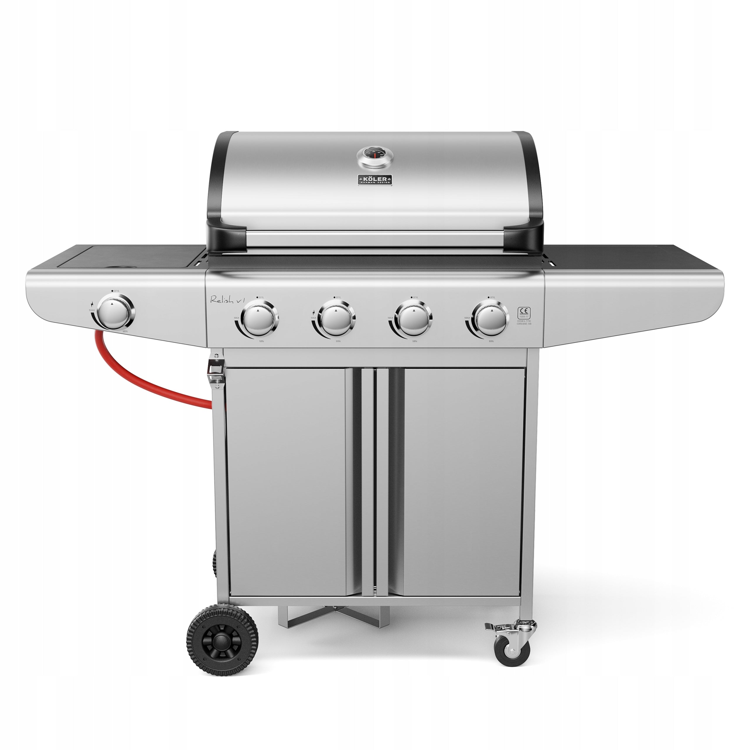 GARDEN GAS GRILL CAST IRON STAINLESS STEEL GRATE 16kW Relish V1 4+1 ACCESSORIES Manufacturer code Relish V1
