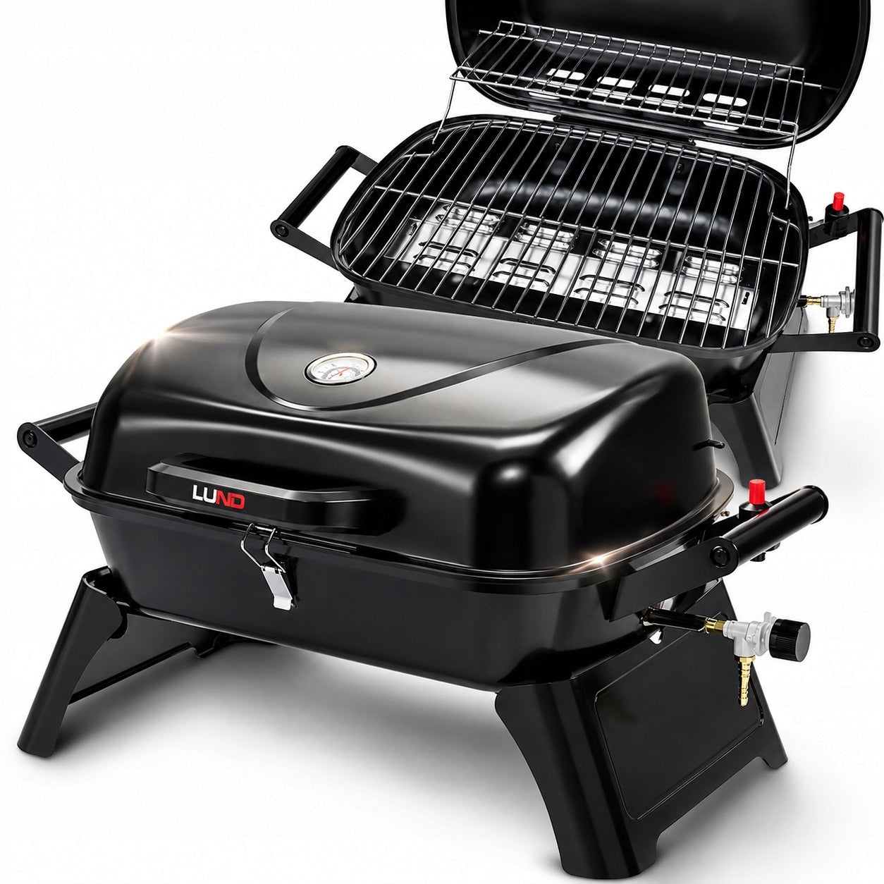 GARDEN GAS GRILL FOLDING 1 BURNER 3,5KW IGNITION PIEZO GRATE 47 x 37CM Manufacturer code 99634