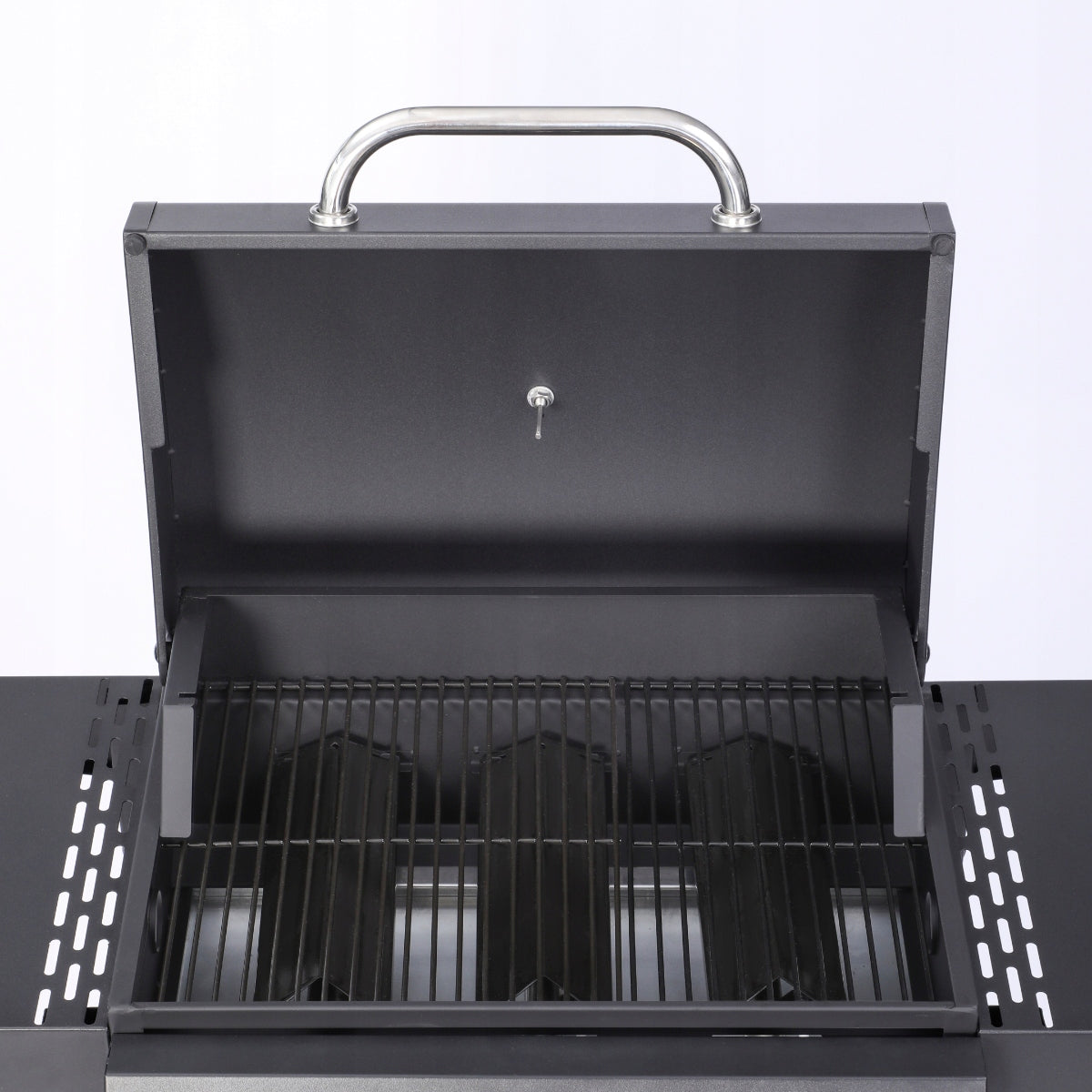 GARDEN GAS GRILL LANDGRAF GRATE SPACE FOR CYLINDER SHELF THERMOMETER Brand LANDGRAF
