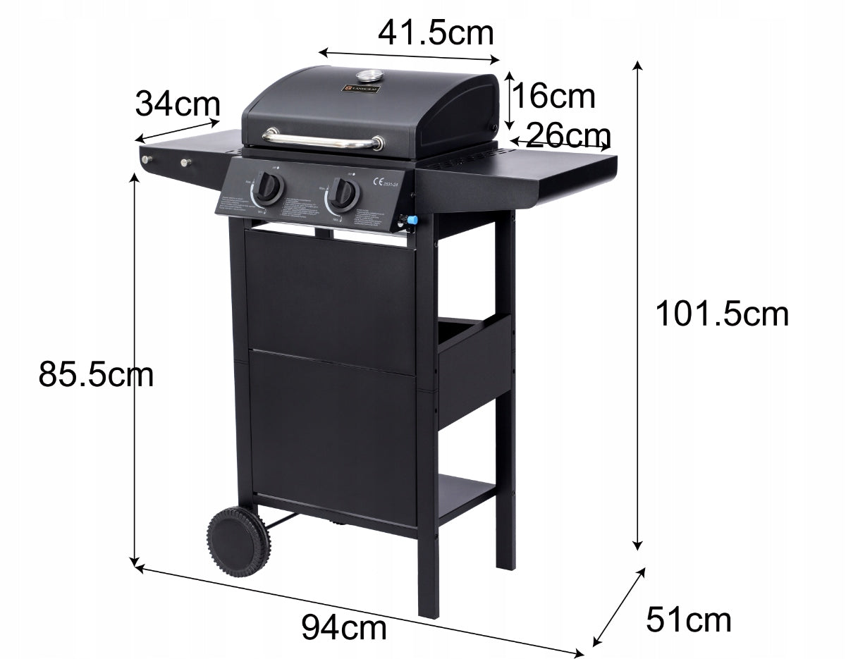 GARDEN GAS GRILL LANDGRAF GRATE SPACE FOR CYLINDER SHELF THERMOMETER Manufacturer code LG04