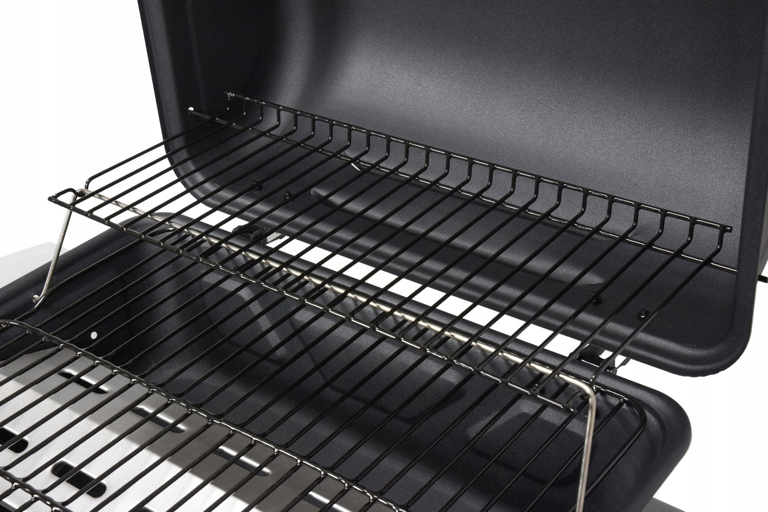 GARDEN GAS GRILL LARGE 2 BURNERS 5,5 KW STEEL GRATE ON WHEELS LUND Grill depth 53 cm