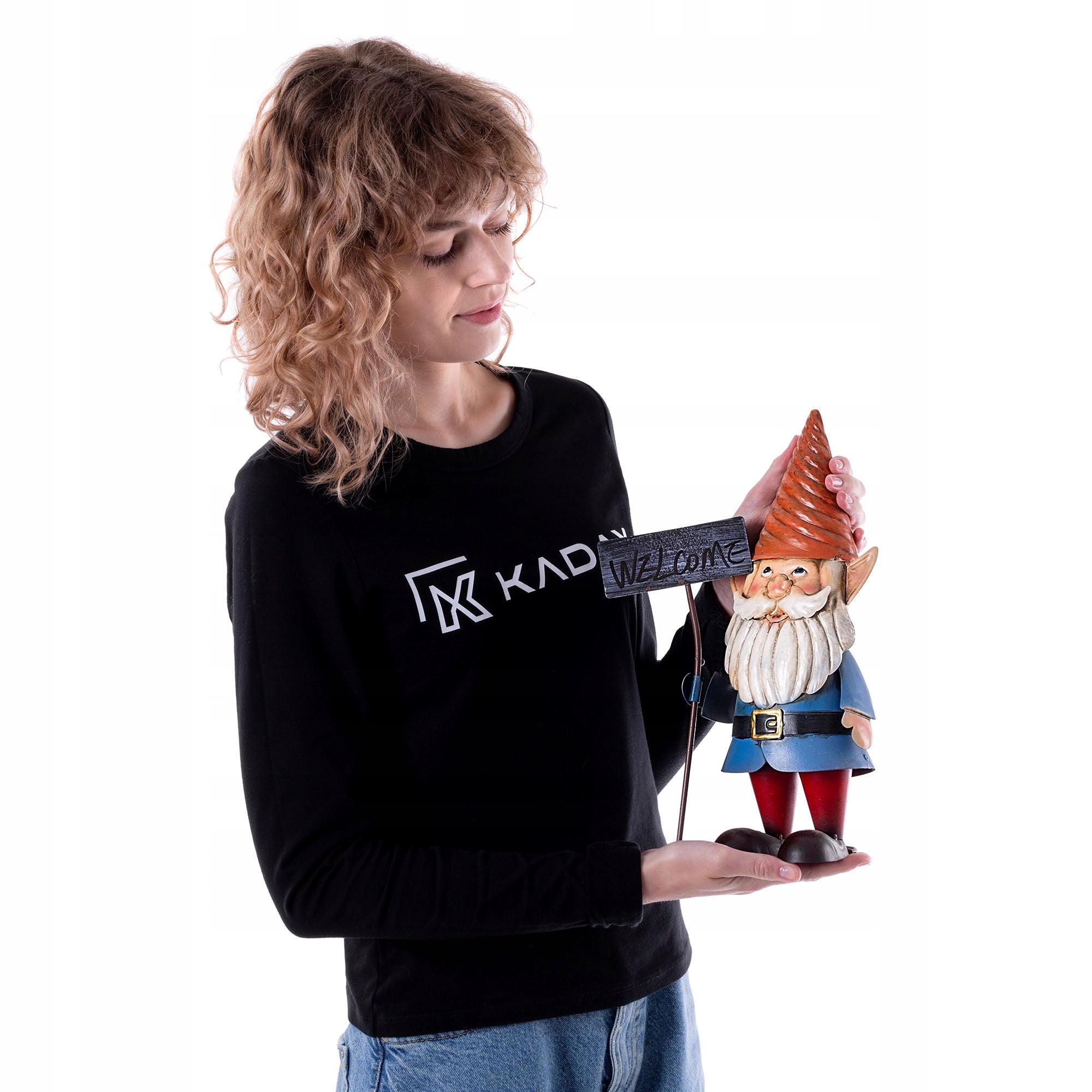 GARDEN GNOME 33cm GARDEN FIGURINE STEEL FIGURE DECORATION Packaging status original
