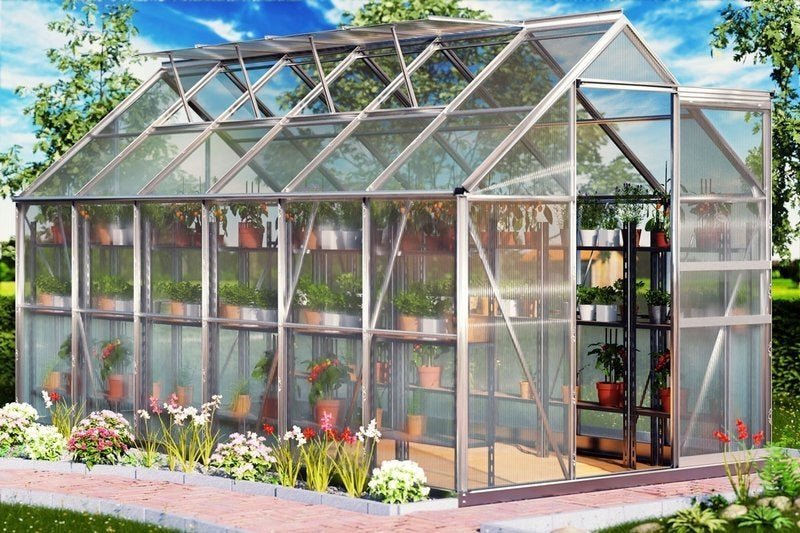 GARDEN GREENHOUSE 380x190 7,22m2 + FOUNDATION Width 1.9 m
