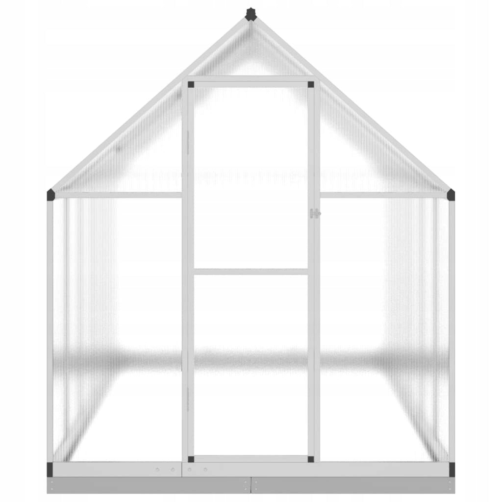 GARDEN GREENHOUSE WITH BASE FRAME SILVER 334X169X202CM ALUMINIUM Brand VidaXL
