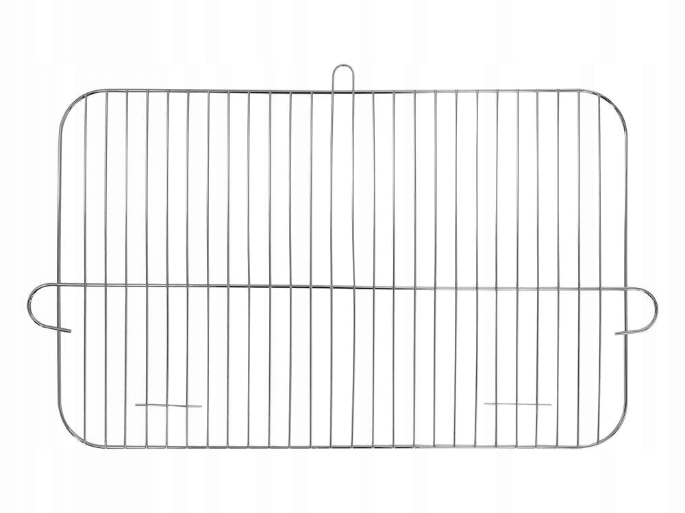 GARDEN GRILL CHARCOAL FOLDING SHELVES, WHEELS GRATE 53cm Grill width 106 cm
